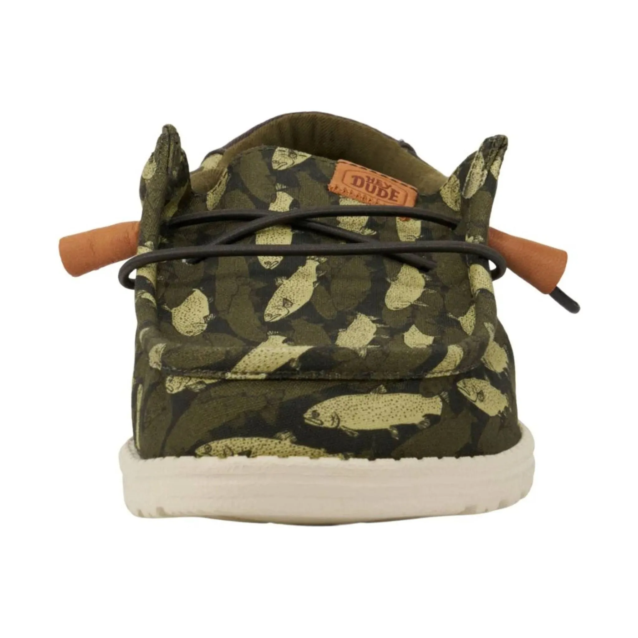 Hey Dude Men's Wally Fish Camo - Green/ Black