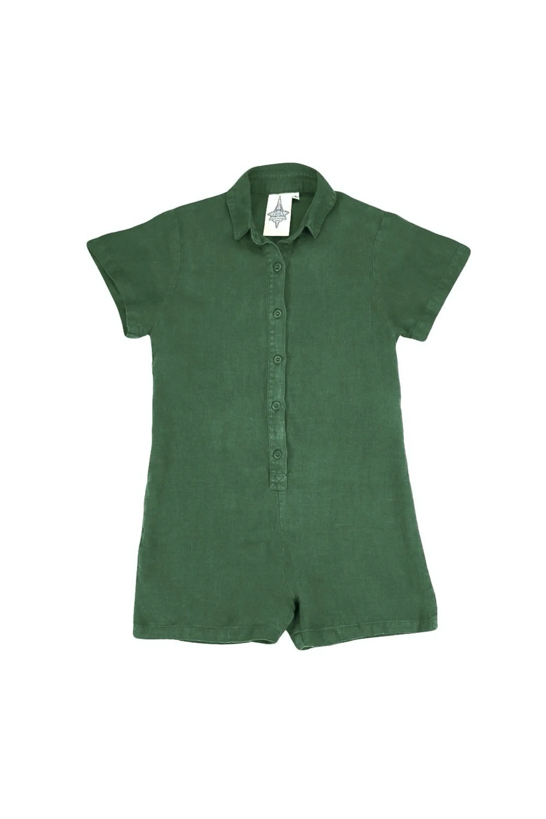 Hunter Green Stillwater Polo Romper