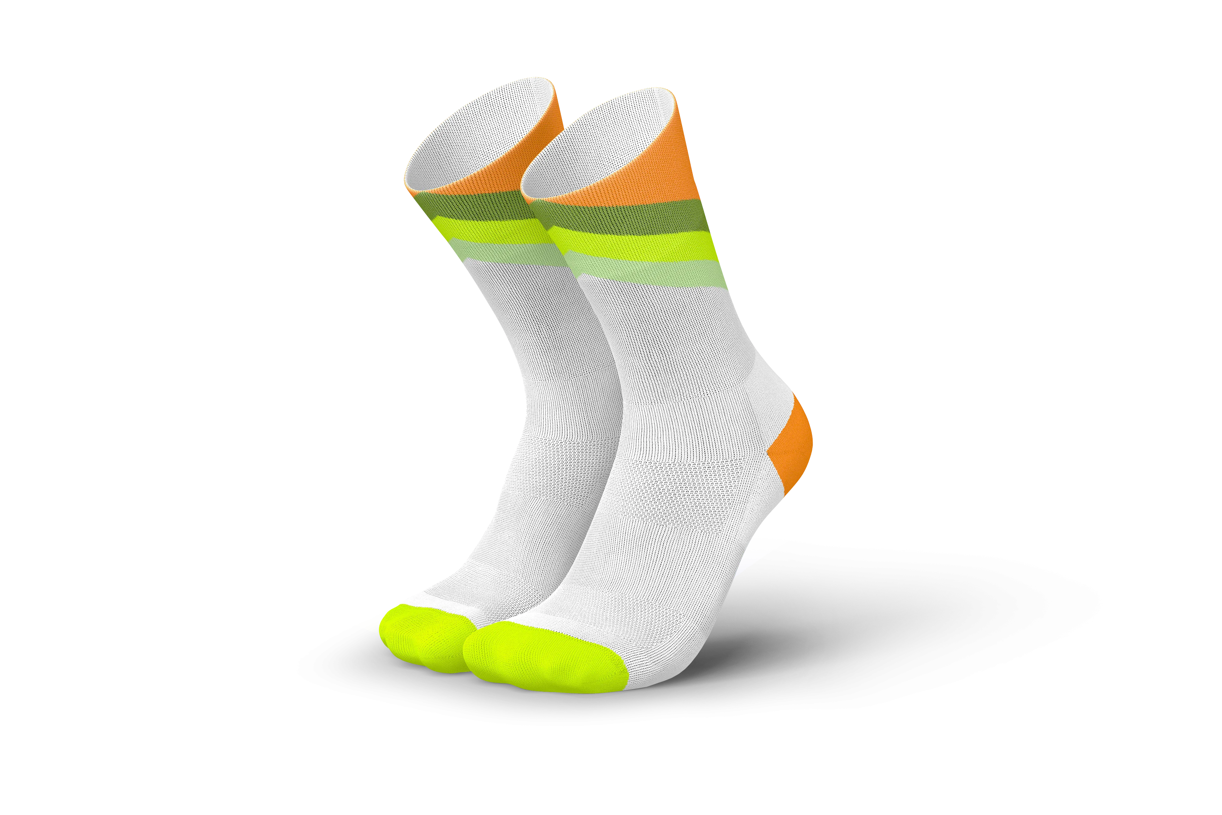 INCYLENCE Running Grades Green Orange Long Sock