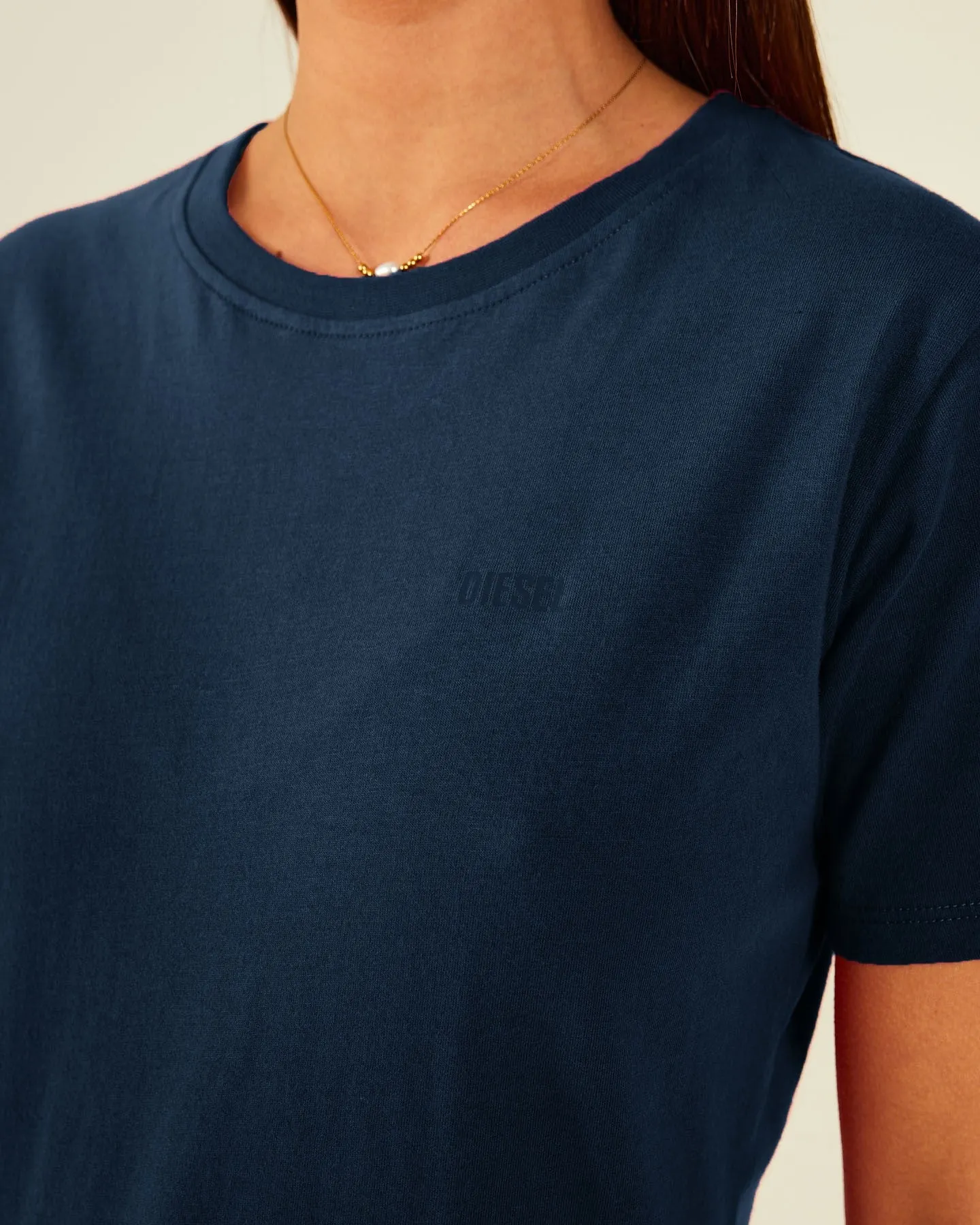 Jada Basic O Neck Blue Navy