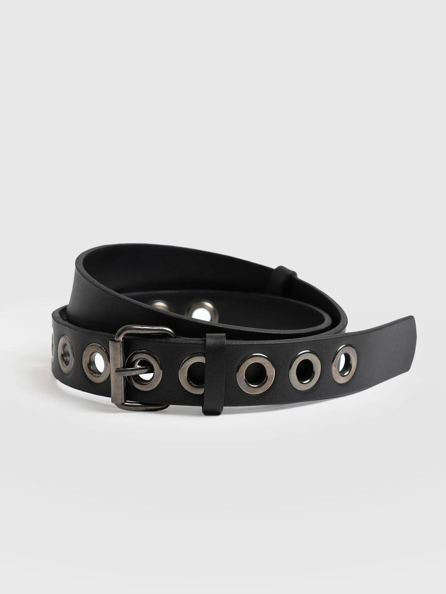 Jagger Eyelet Belt - Black