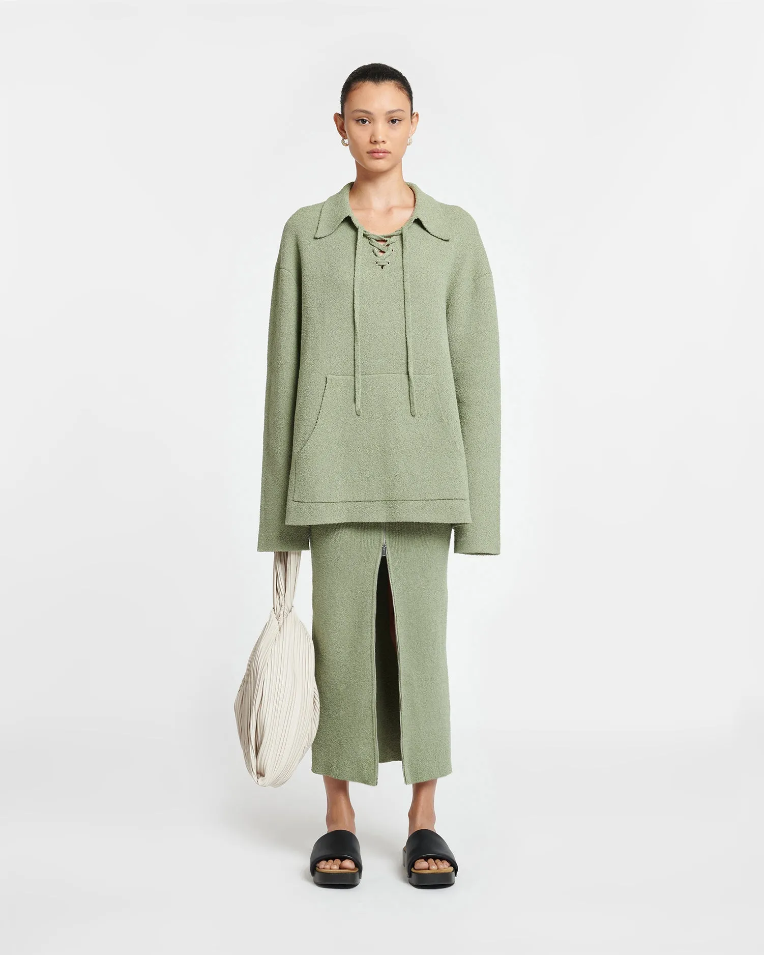 Jorrit - Terry-Knit Sweater - Sage