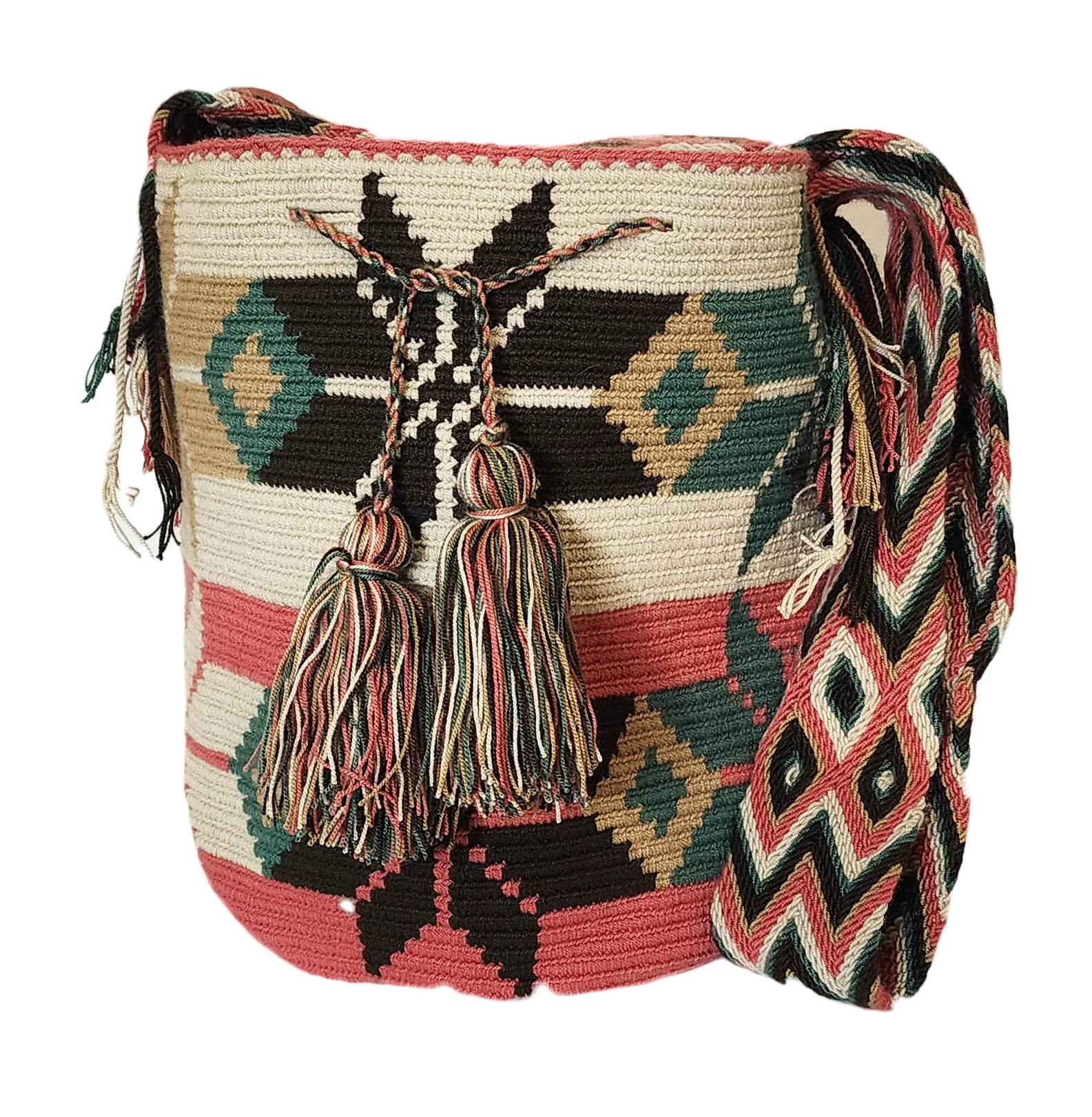 Julieta Large Handmade Crochet Wayuu Mochila Bag