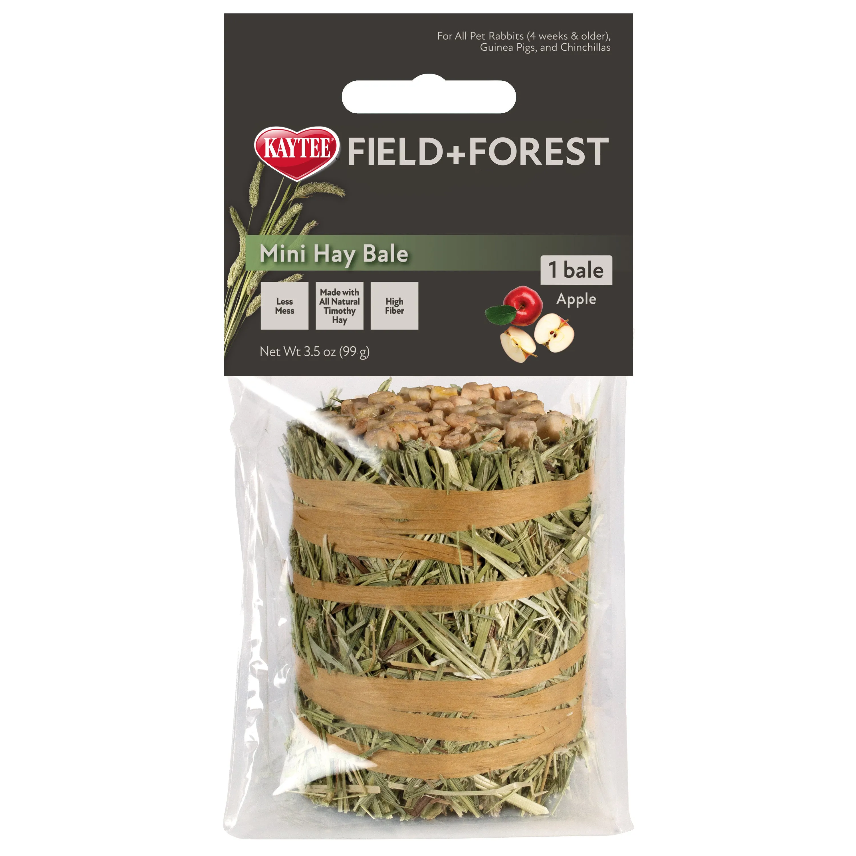 Kaytee Field Forest Mini Hay Bales Apple 3.5 oz