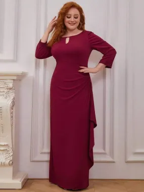 Long 3/4 Sleeve Dress Plus Size 20 Style 13200