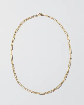 Long Oval Chain Necklace