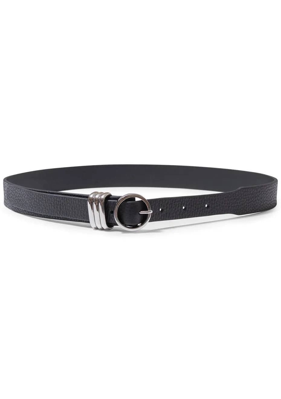 Lowell Calf Leather Belt Black