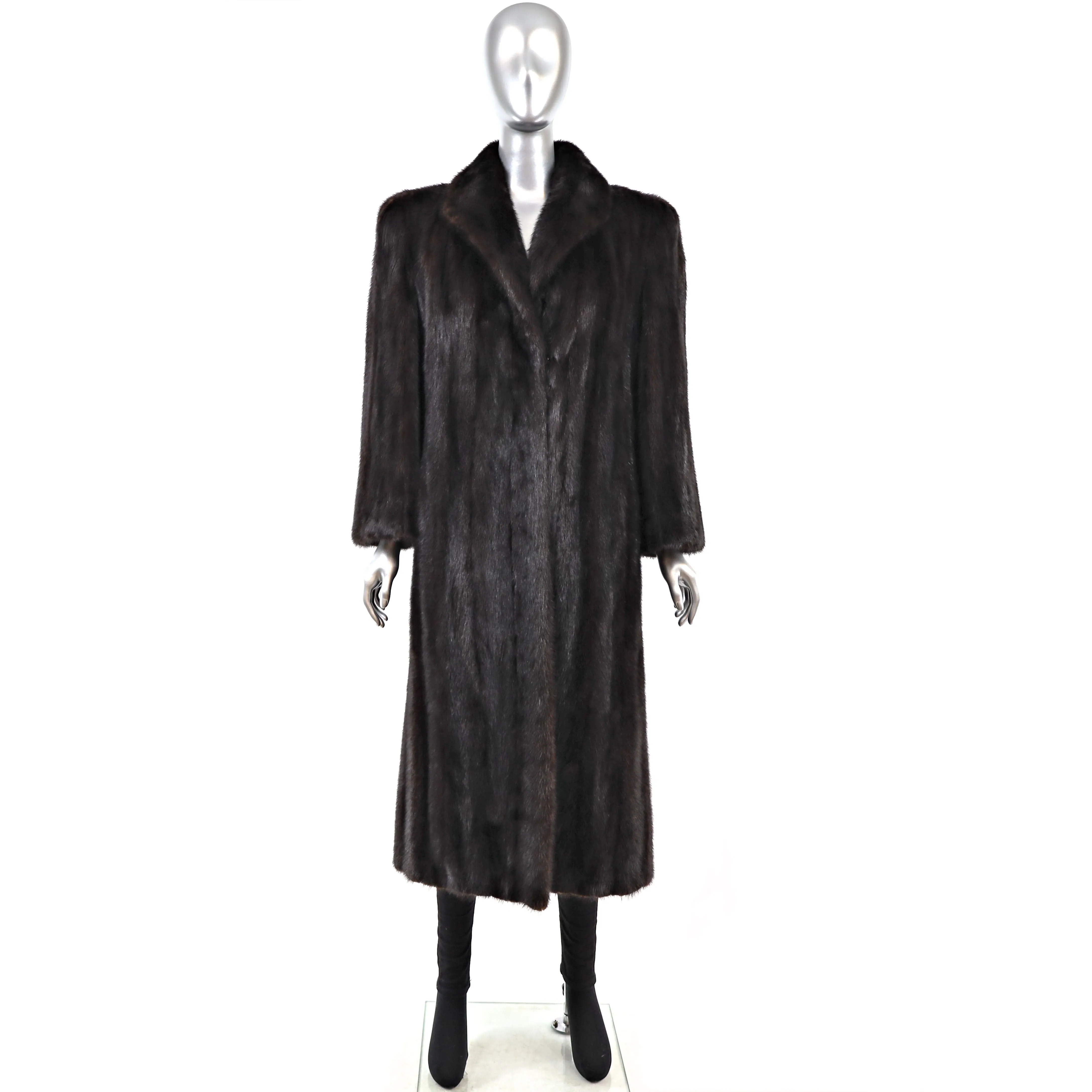 Mahogany Mink Coat- Size L