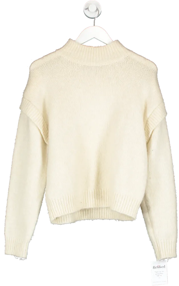 MANGO Cream Knit Jumper UK M