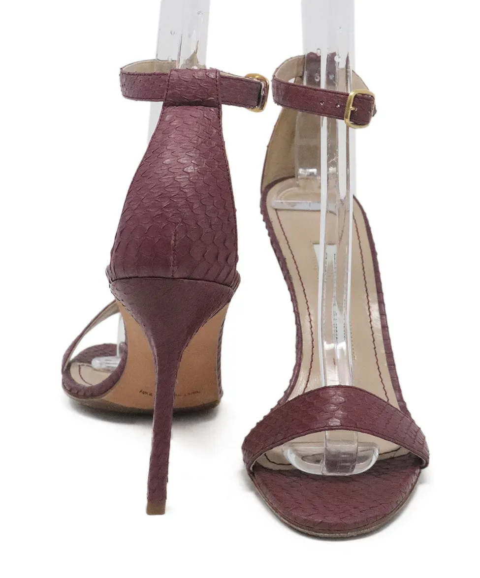 Manolo Blahnik Purple Python Heels sz 7