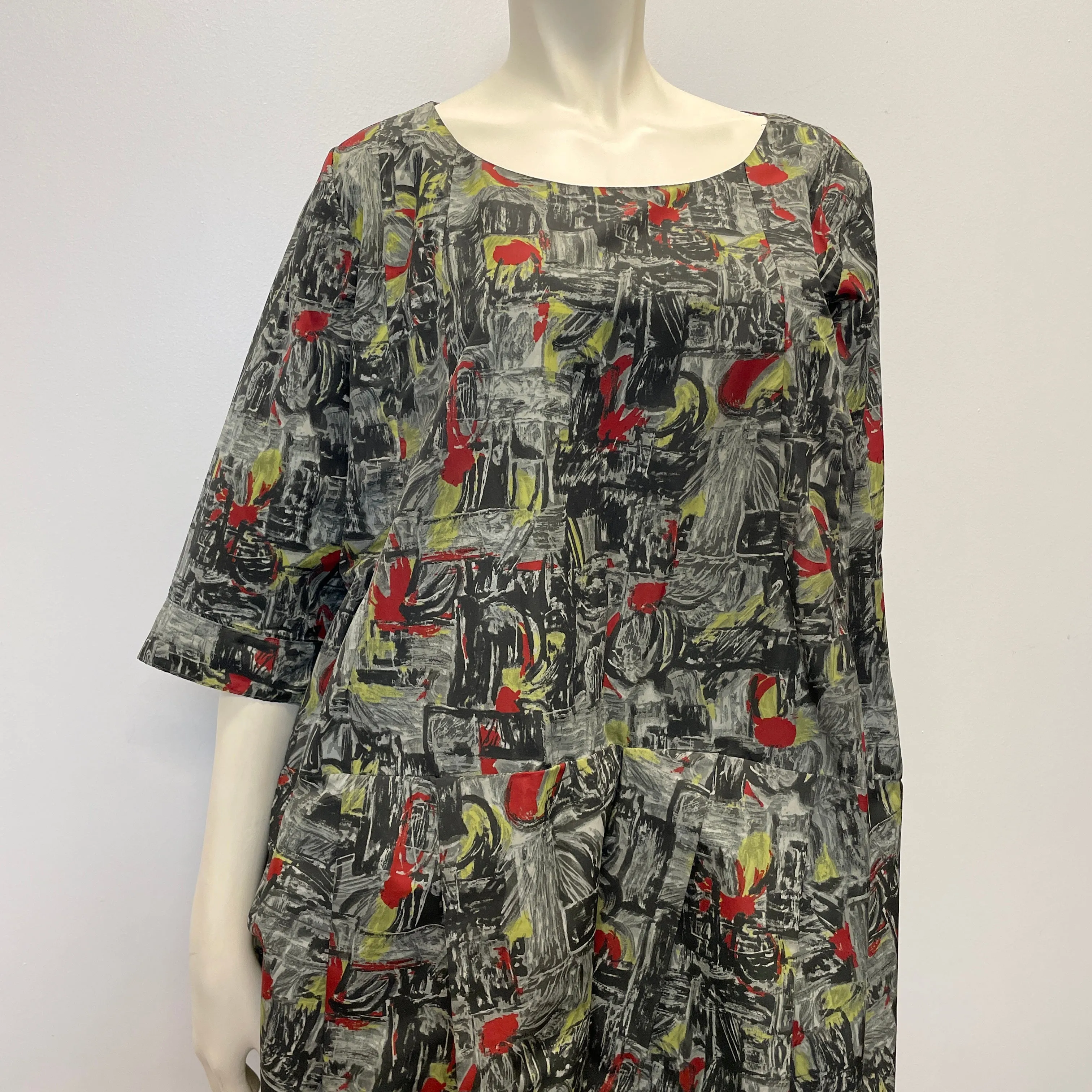 Marni Vintage Designer Cotton Printed Dress Made in Italy Size M