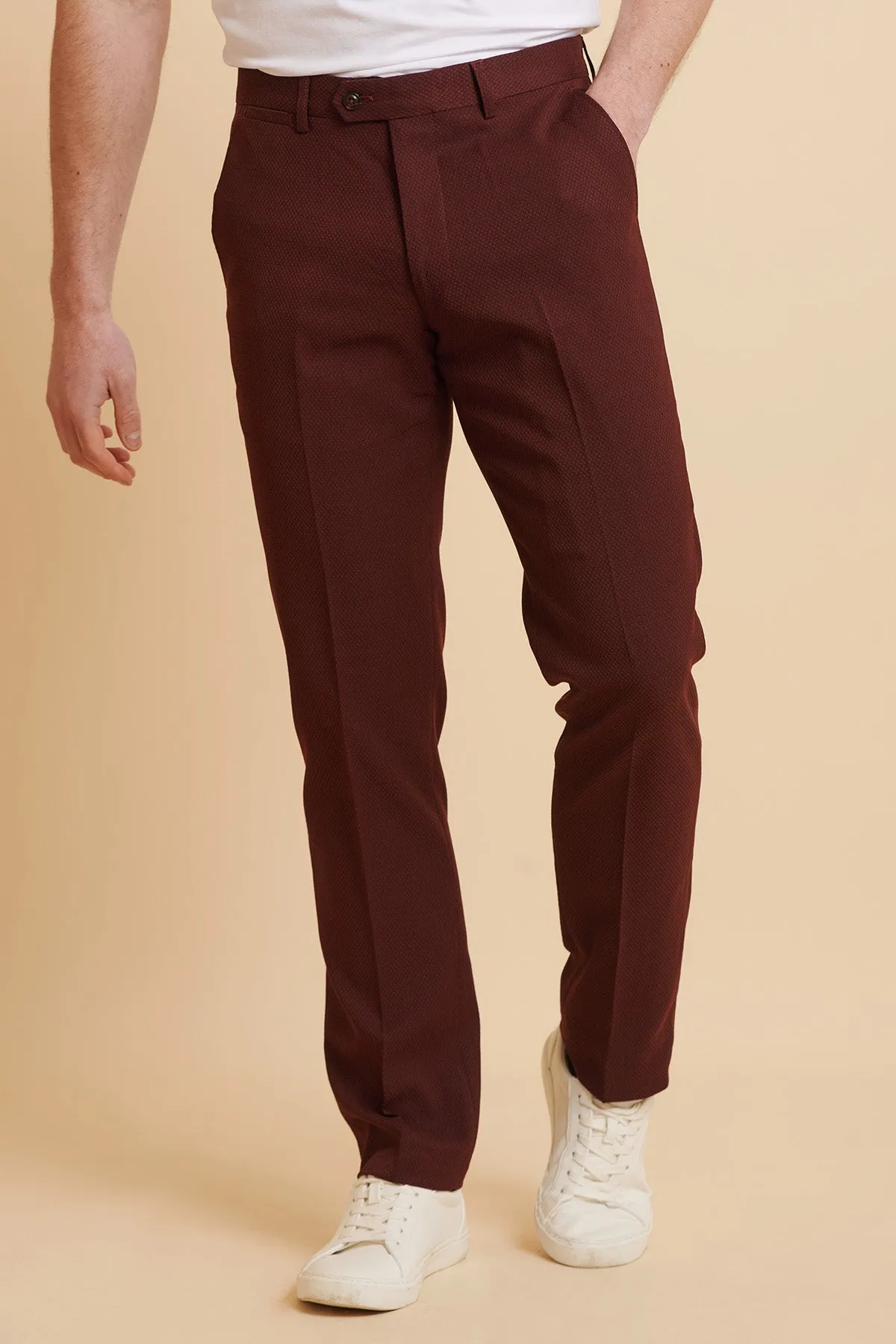 MAX - Wine Two Piece Suit