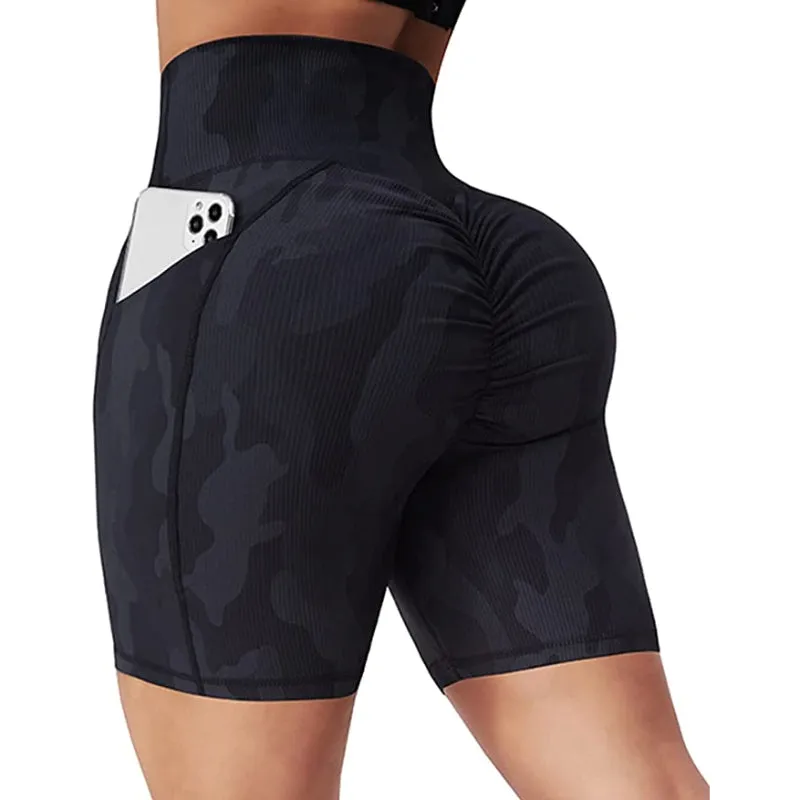 Maya Camo V Cross Workout Shorts