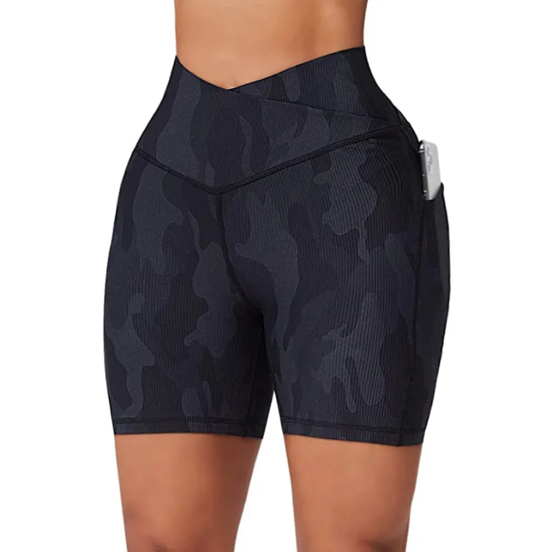 Maya Camo V Cross Workout Shorts