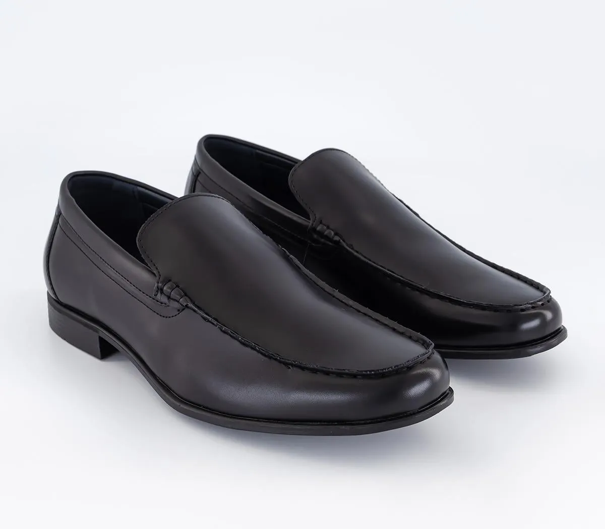 Mens Office Murray Stitched Apron Loafer Black