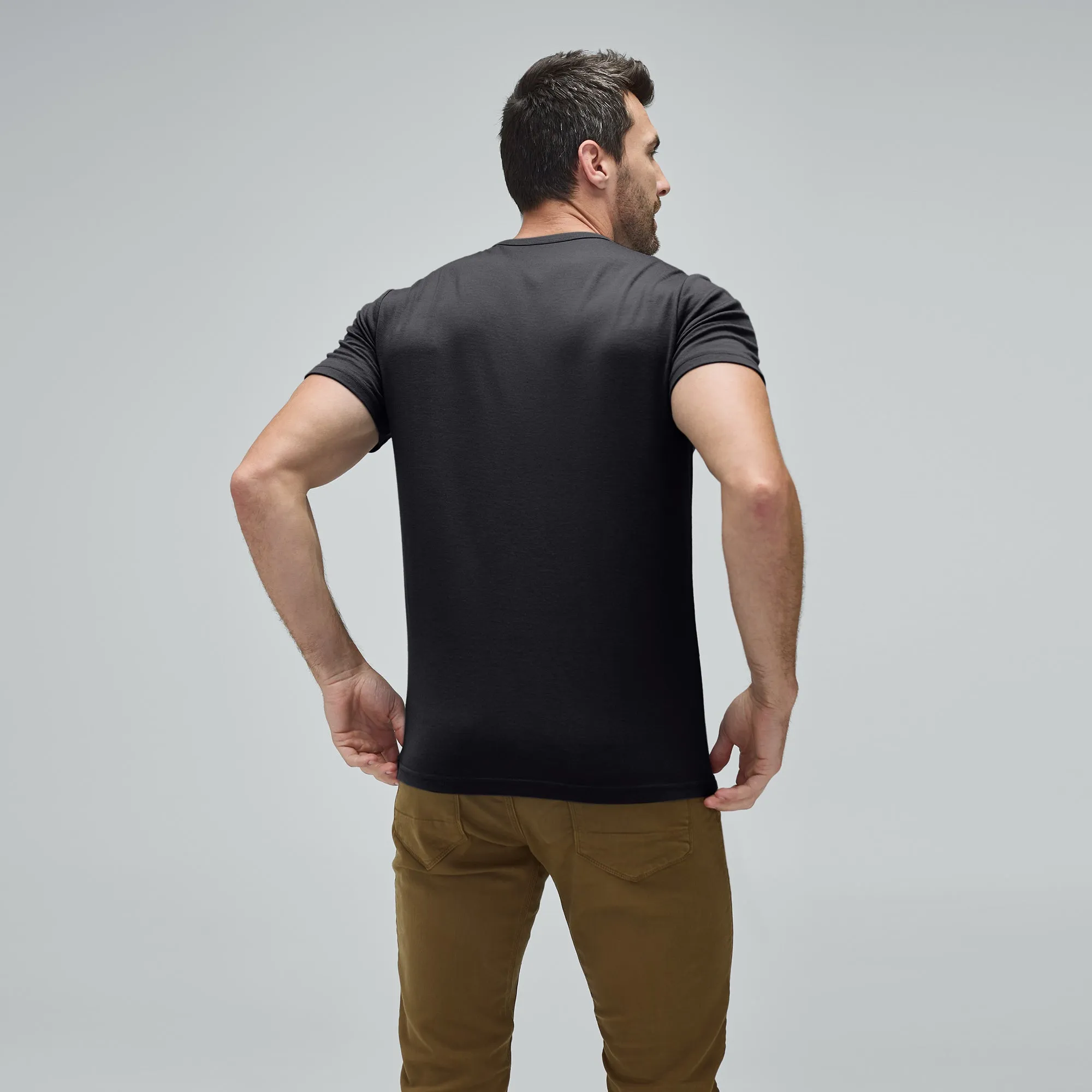 Men's Tall Merino Crew Neck T-Shirt