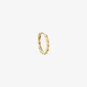 Metier 9k Twist Clicker Hoop - Single Earring