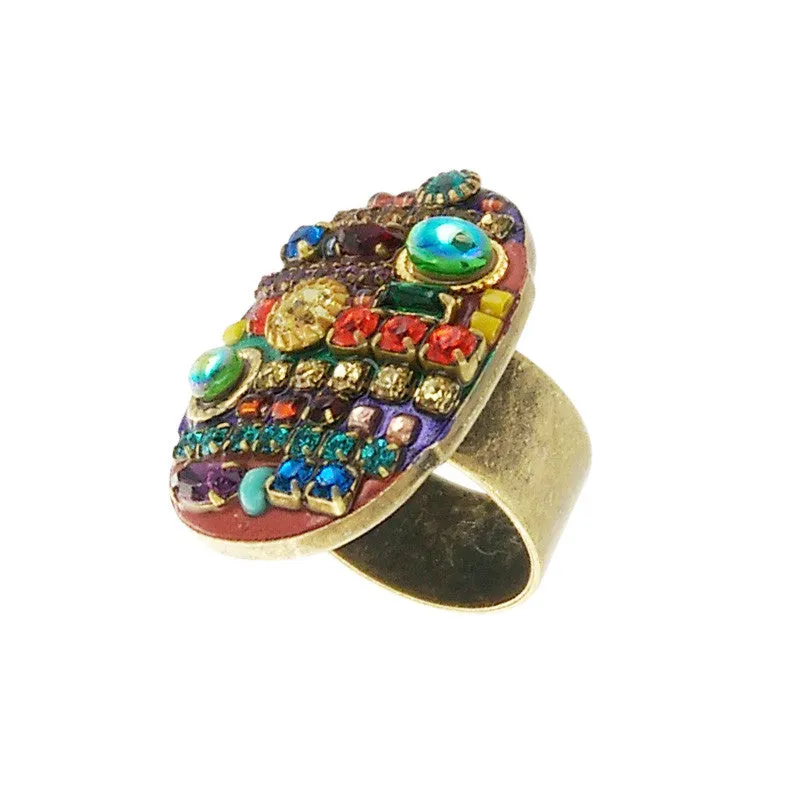 Michal Golan Multi Bright Oval Ring