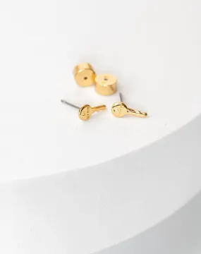 Mini Key Post Earrings