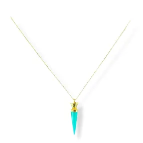 Mini Semiprecious Pendulum Necklace