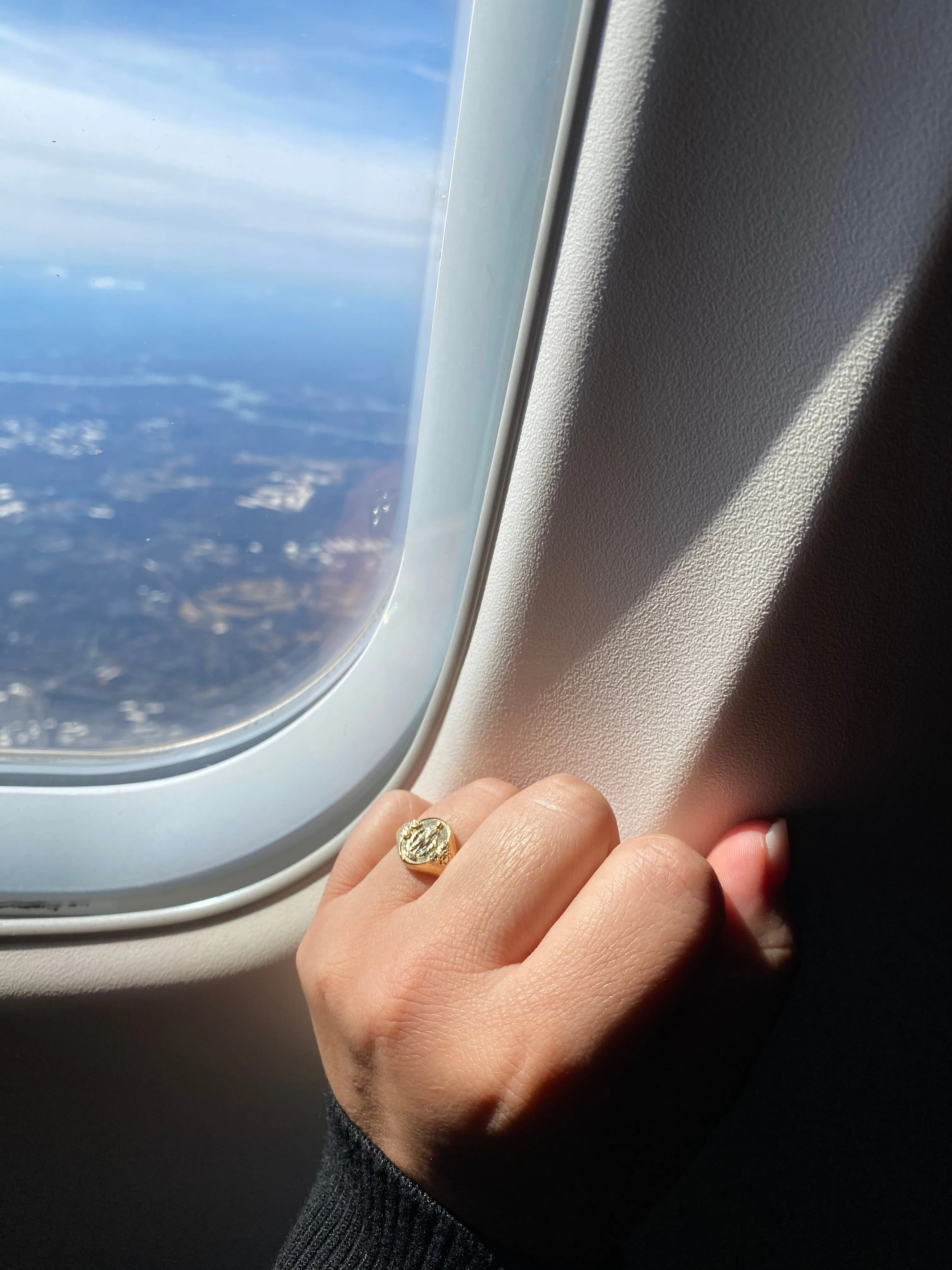 Miraculous Medal  Signet Ring in 14k Gold