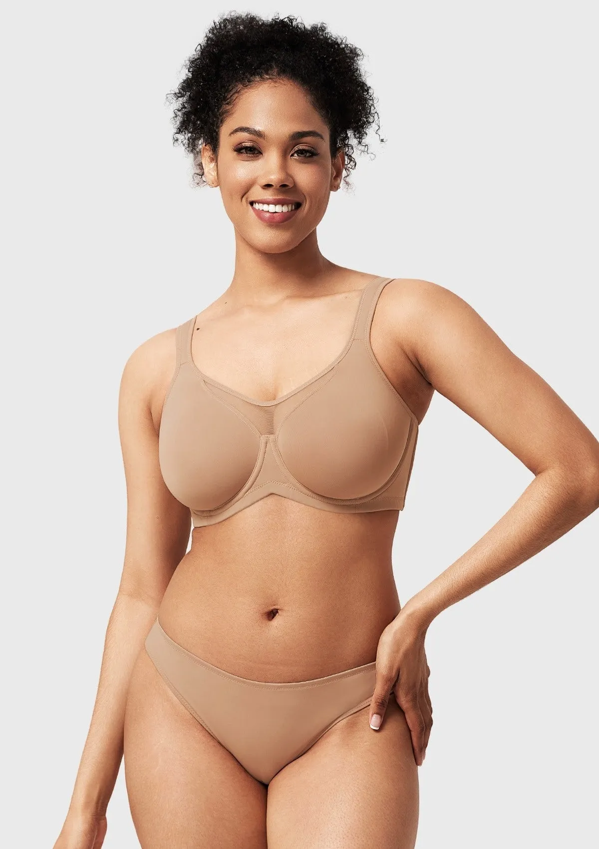 Momship Smoothing Unlined Minimizer Underwire Bra