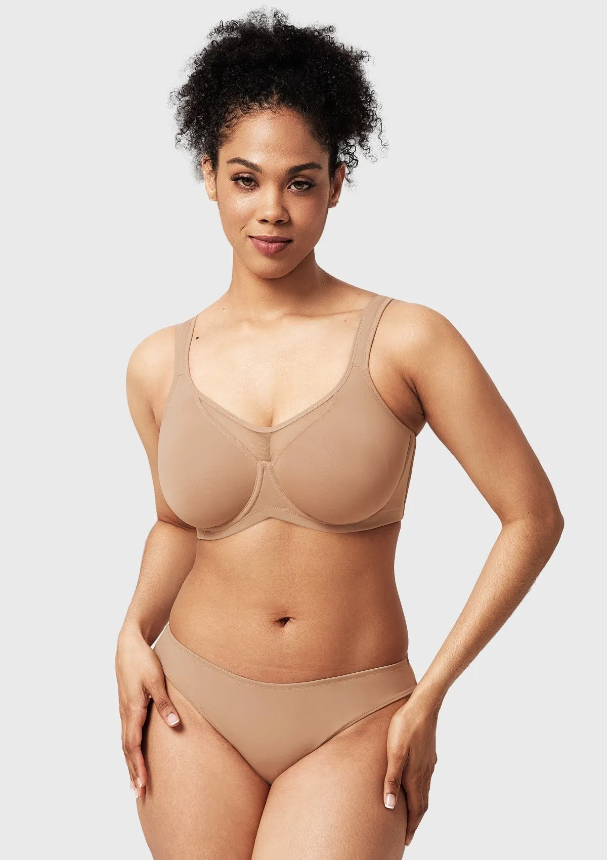 Momship Smoothing Unlined Minimizer Underwire Bra