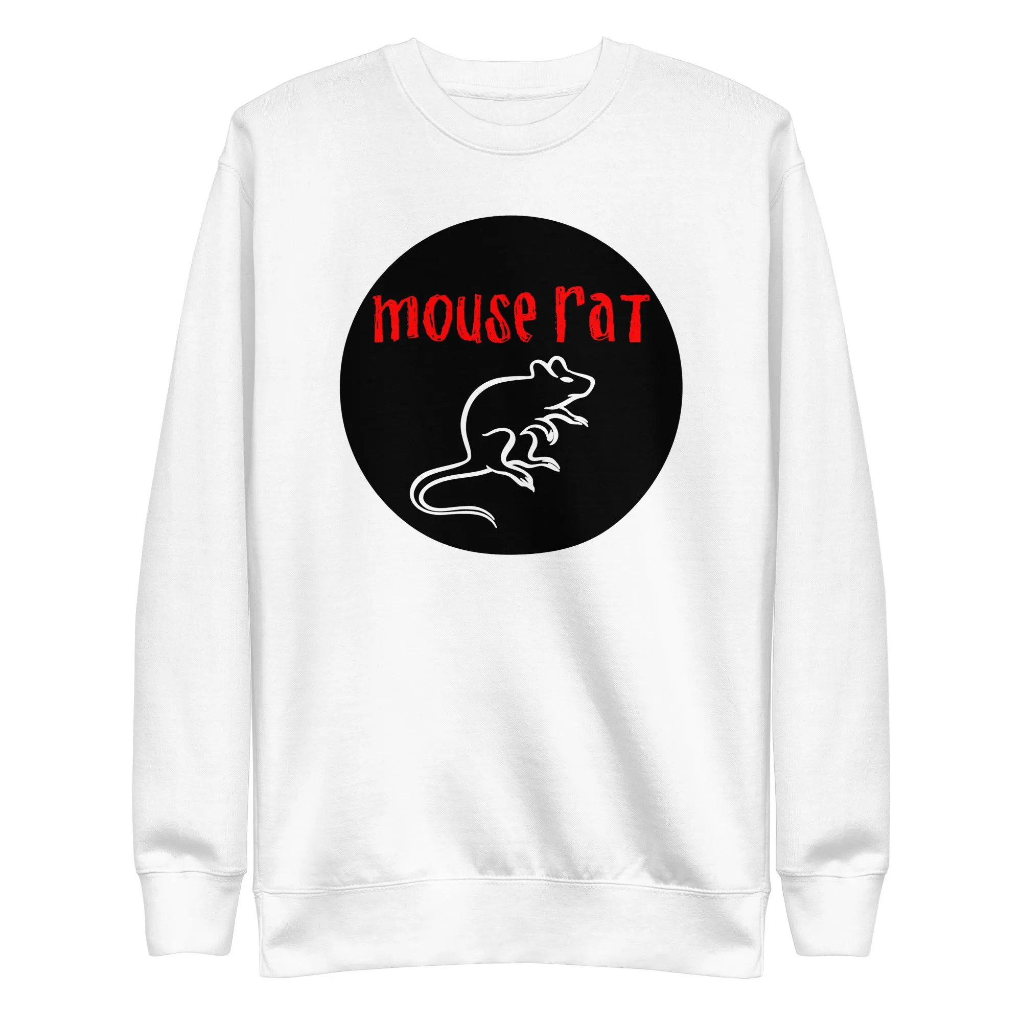 Mouse Rat | Classic Circle | Front Only - Unisex Sweatshirt