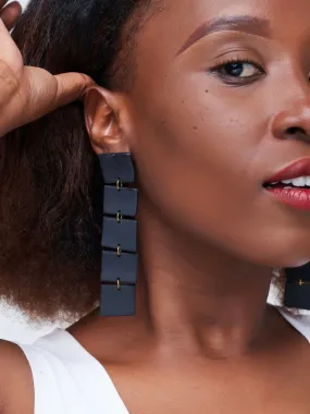 Nibui Ola Earrings - Black