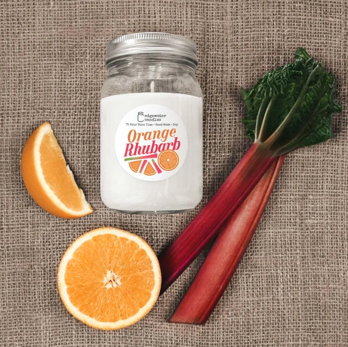 Orange Rhubarb Candle