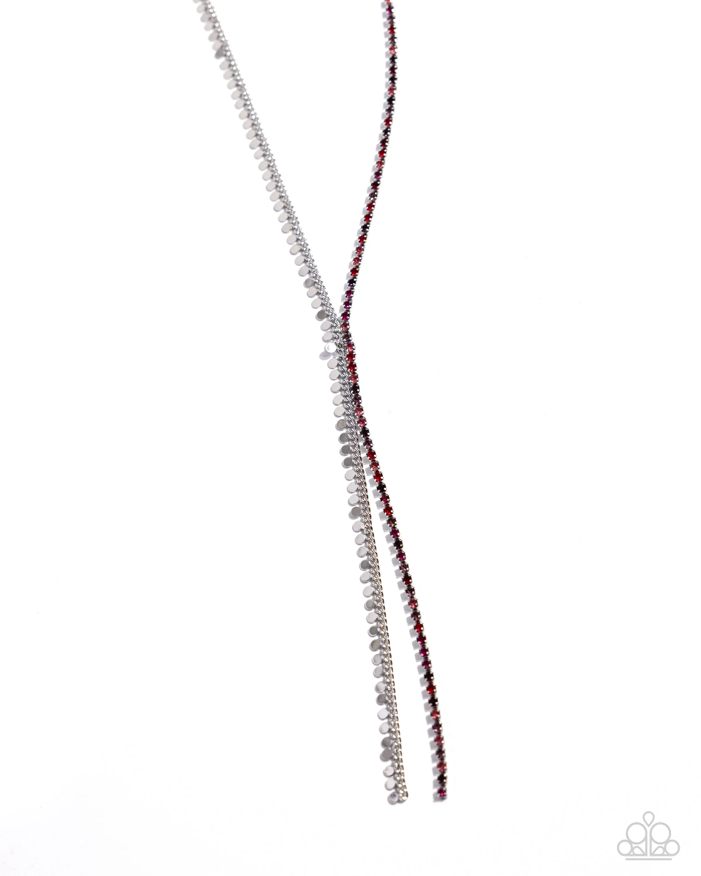 Paparazzi PREORDER Elongated Eloquence Red Necklace & Earring Set