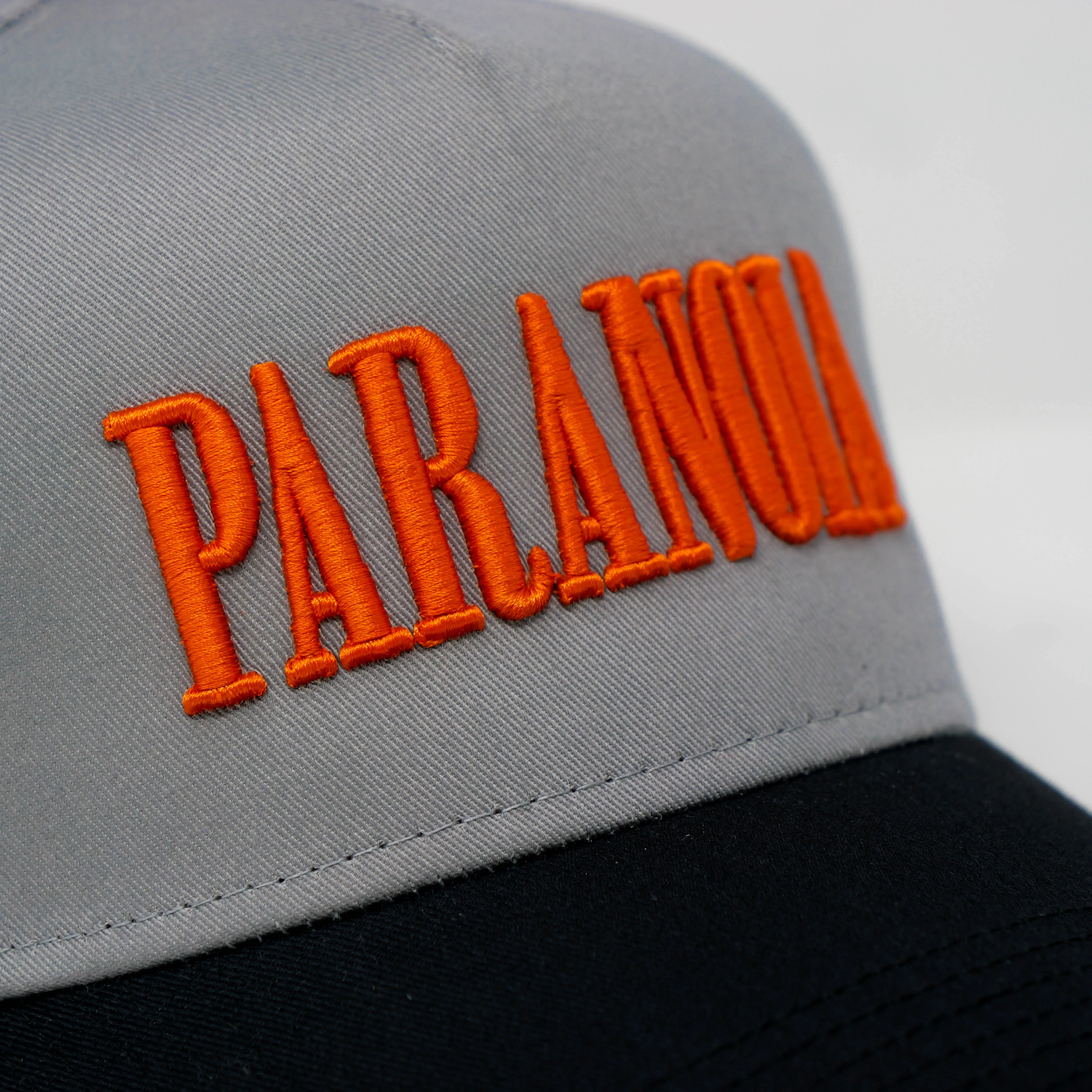 PARANOIA SNAPBACK HAT GREY/ORANGE