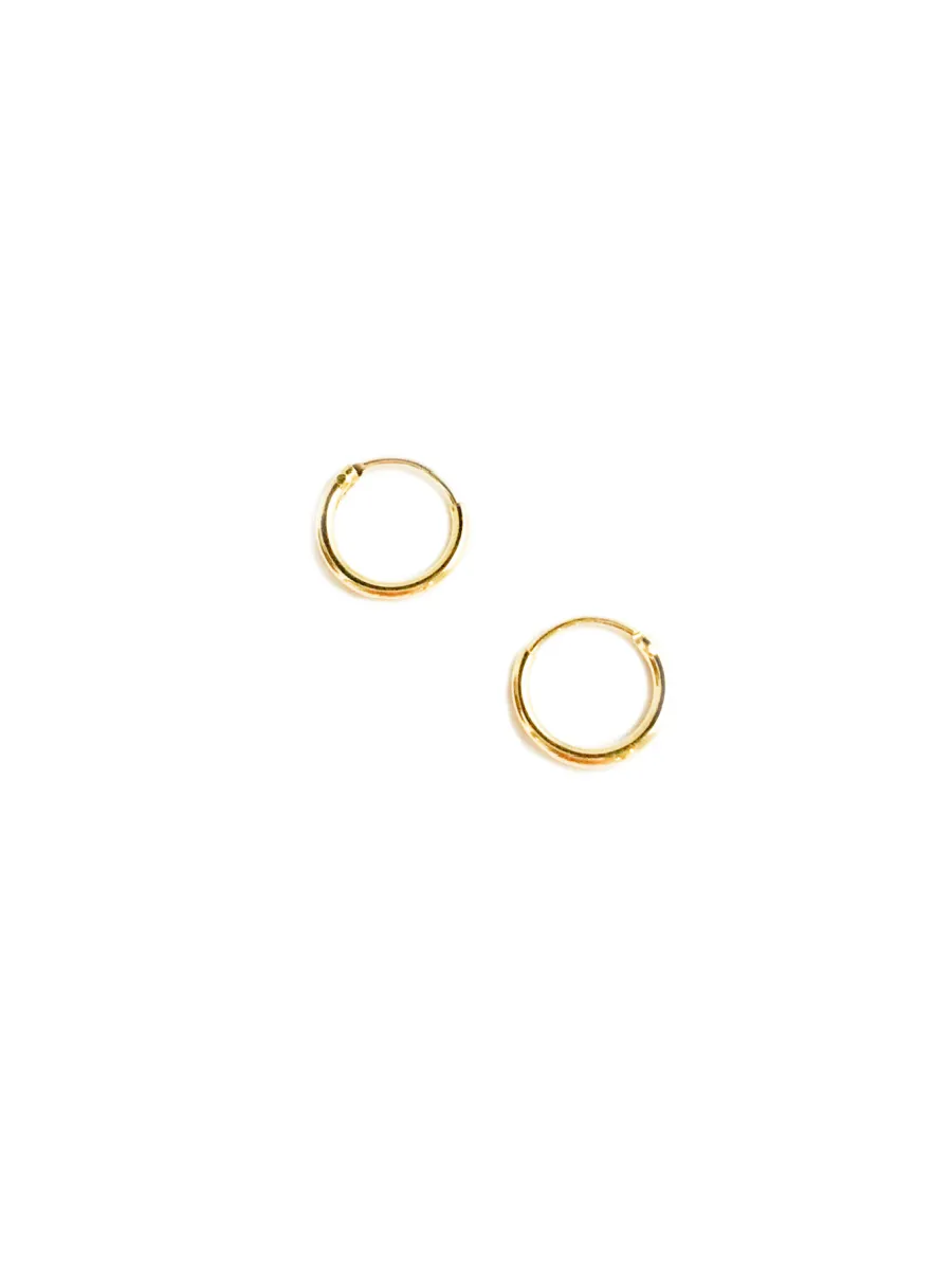 Petite Vermeil Endless Hoops