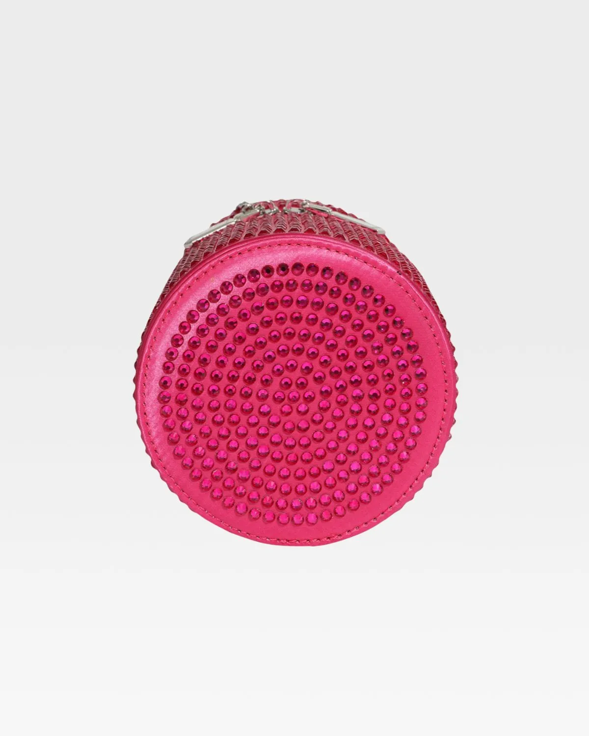 Pink Crystal Mini Barrel Bag