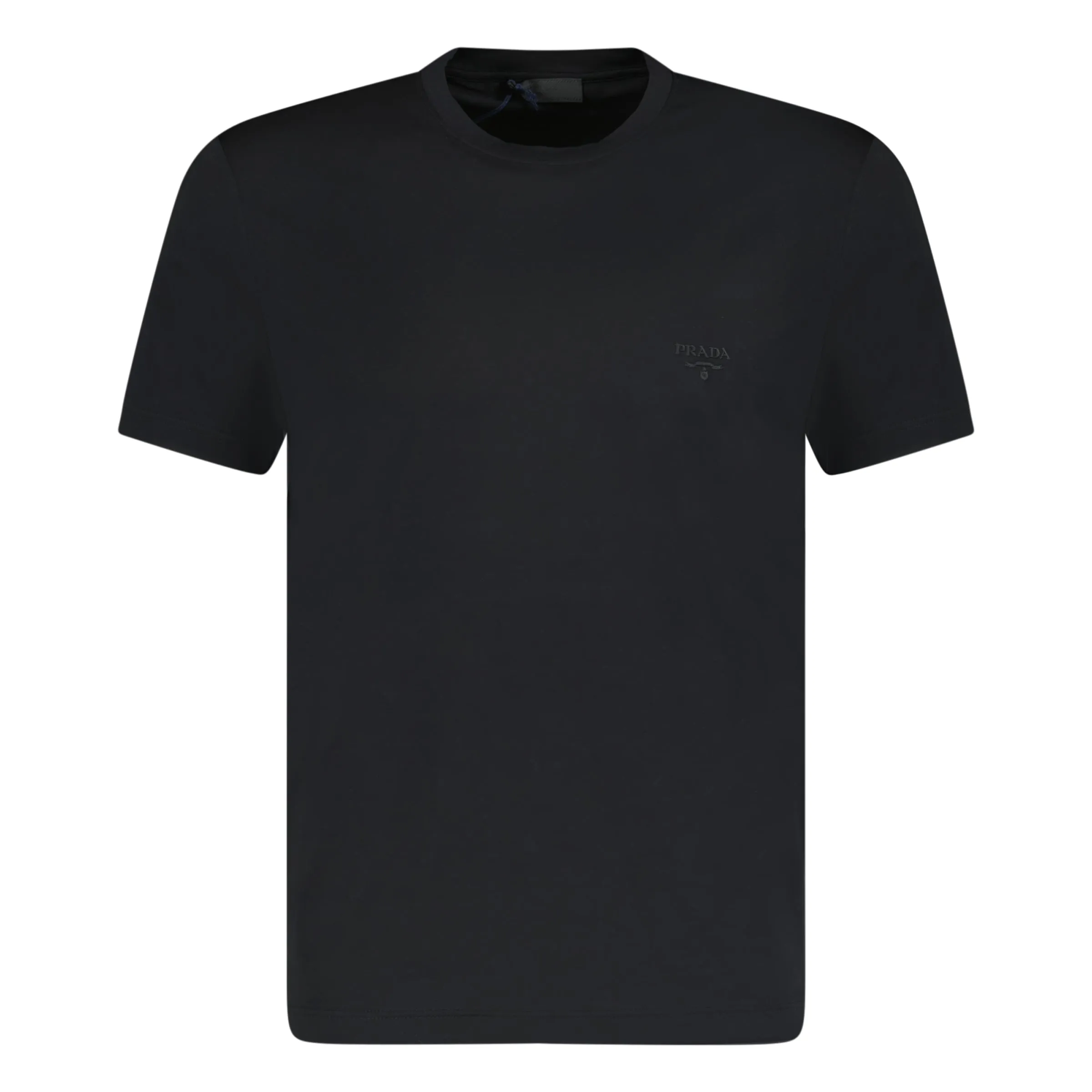 PRADA STICH LOGO T SHIRT BLACK