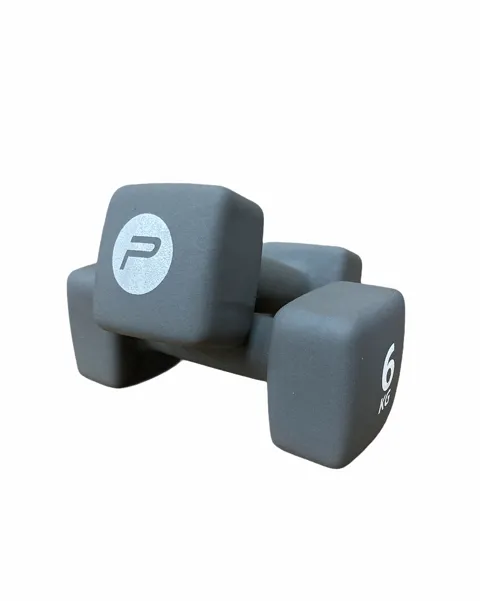 Pure 2Improve Set Neoprene Dumbbell 2x6 kg P2I201440 265952 pair of gray dumbbells