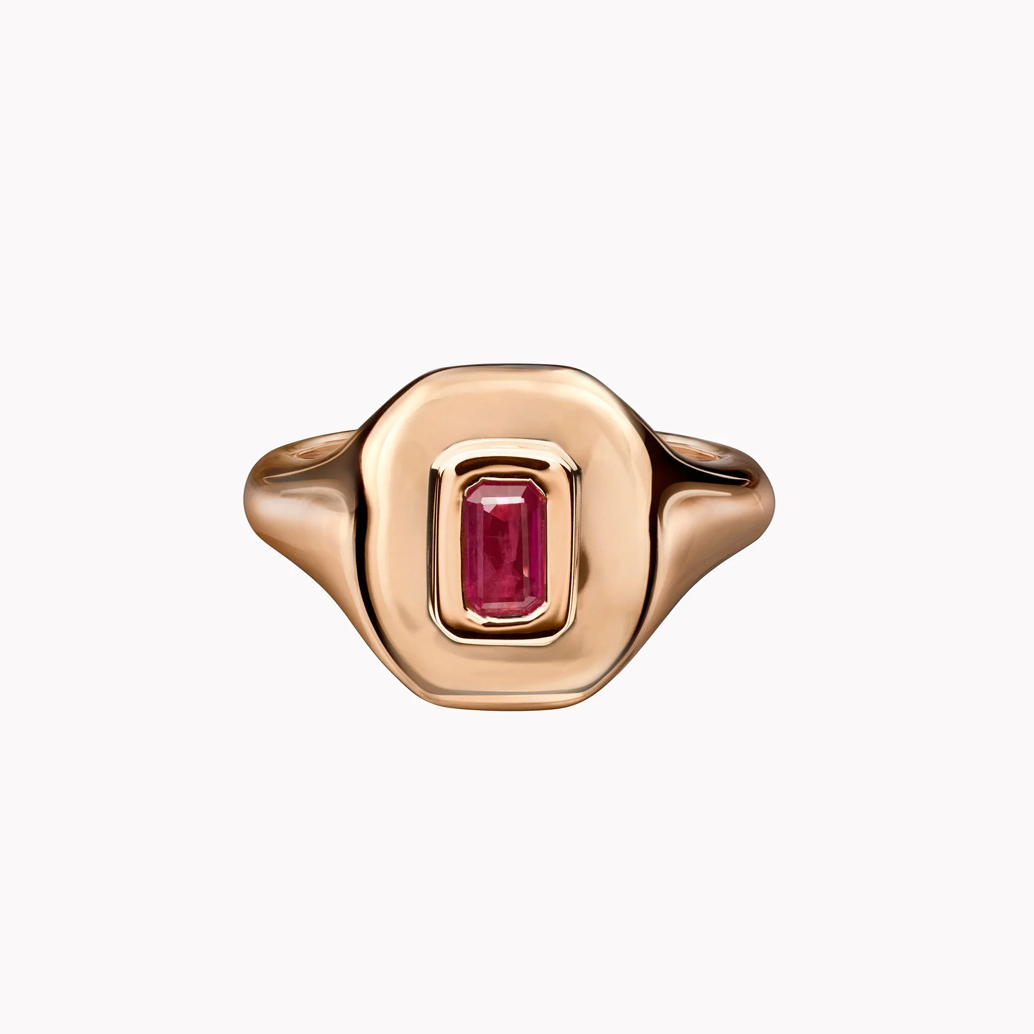 Ruby Baguette Pinky Ring