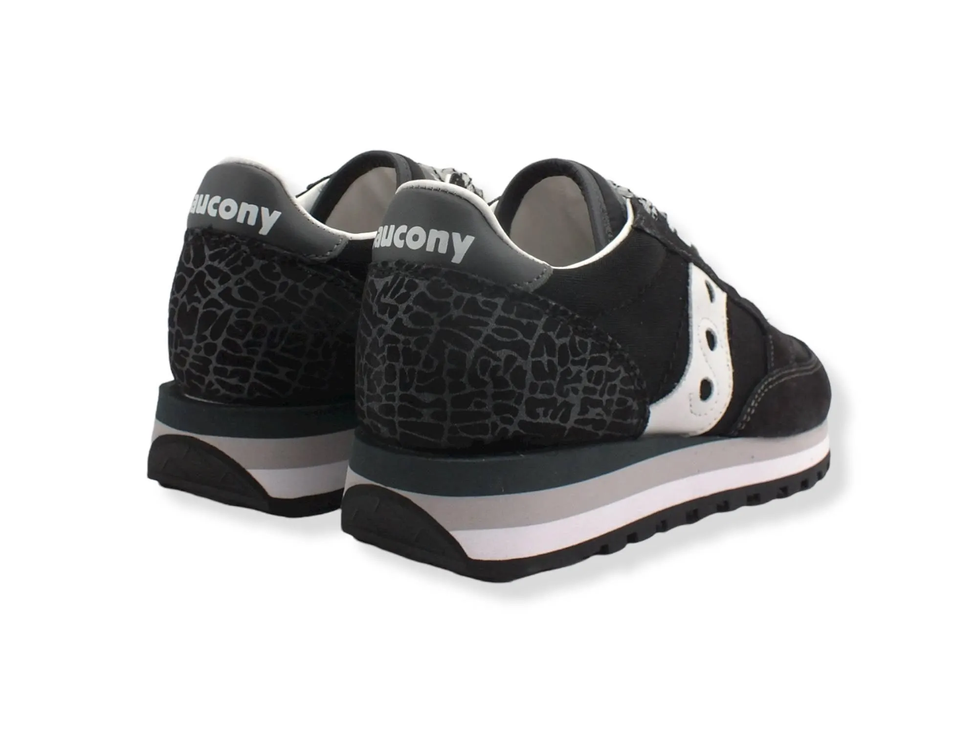 SAUCONY Jazz Triple Sneaker Donna Black Silver S60634-1