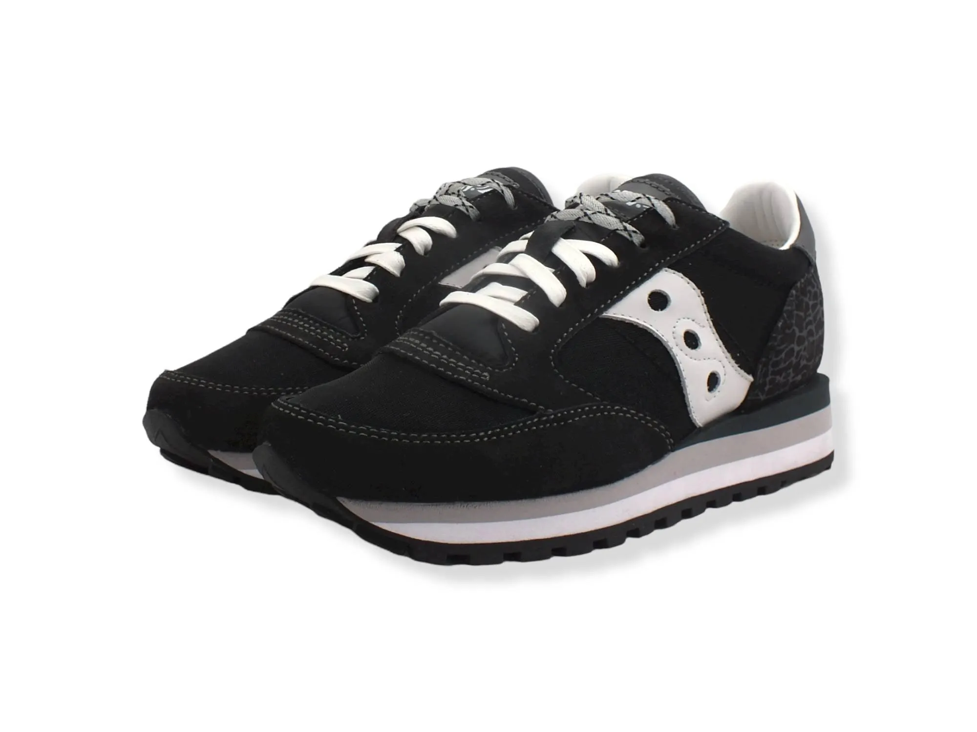 SAUCONY Jazz Triple Sneaker Donna Black Silver S60634-1