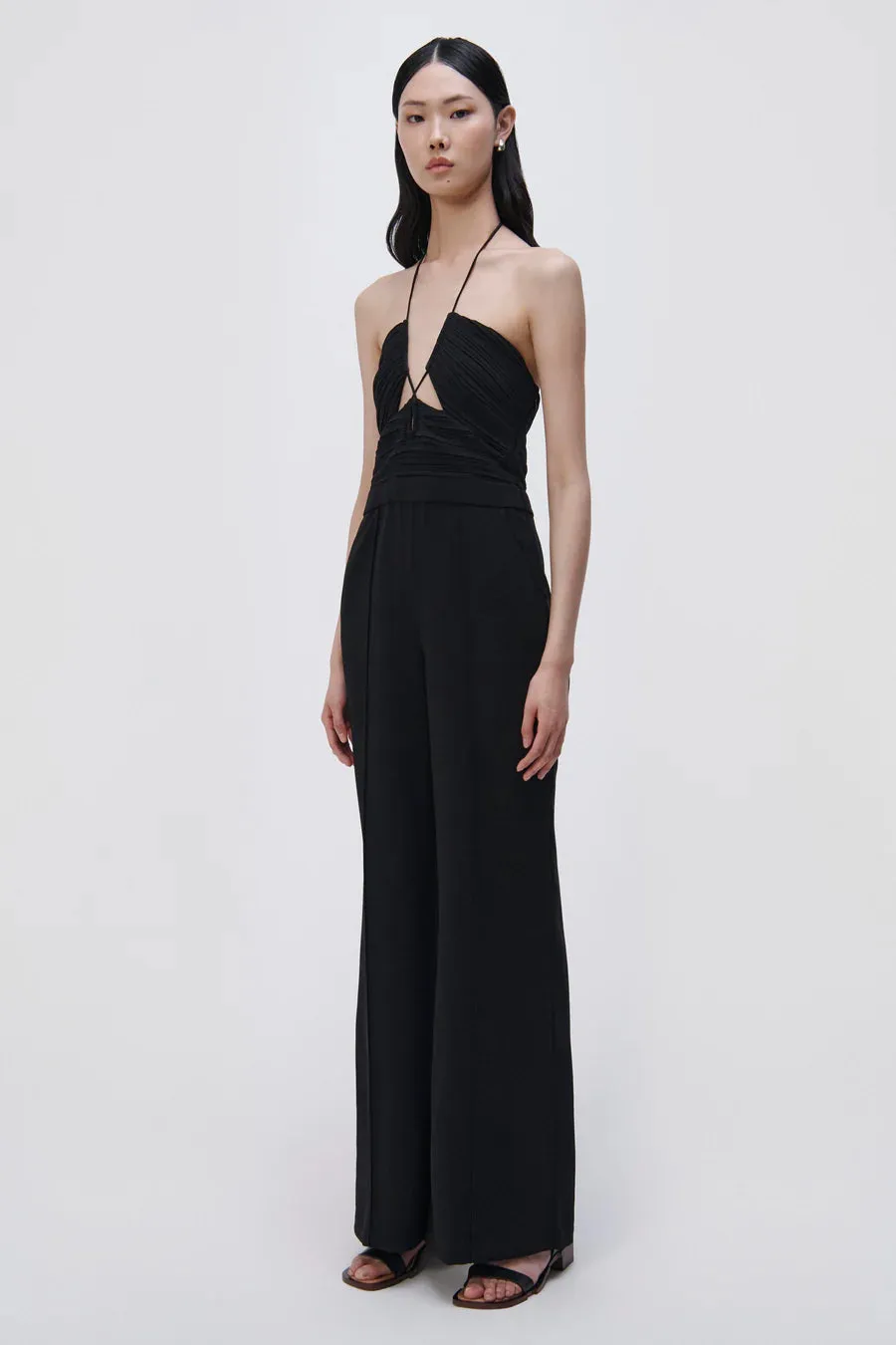 SIMKHAI Gala Plisse Jumpsuit