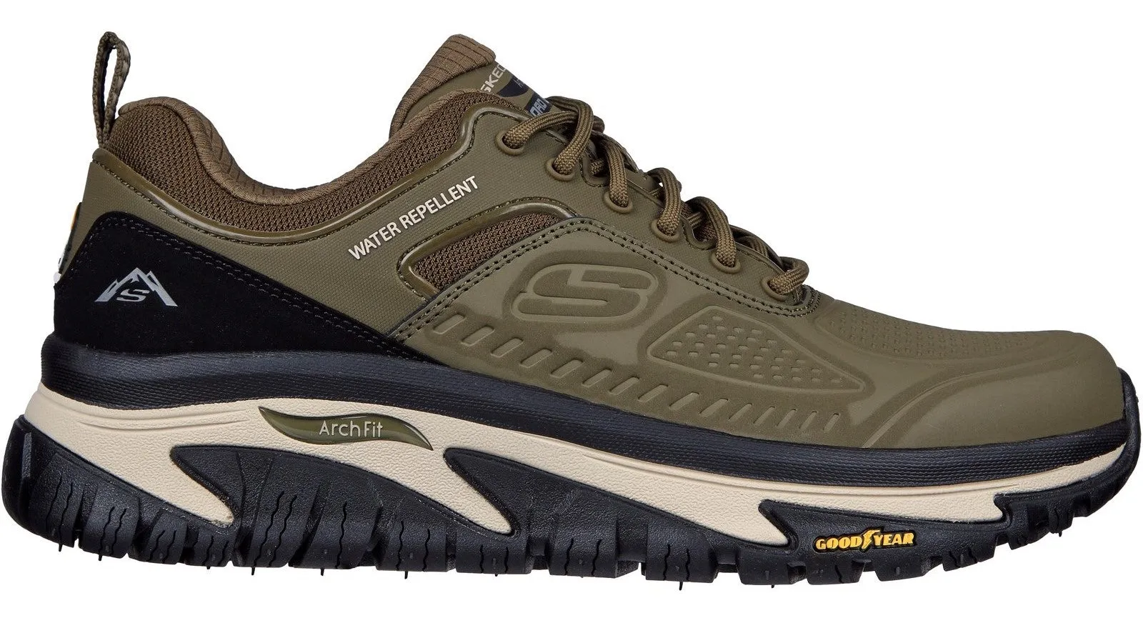 Skechers 237333 Arch Fit Road Walker Recon Mens Lace Up Trail Shoe