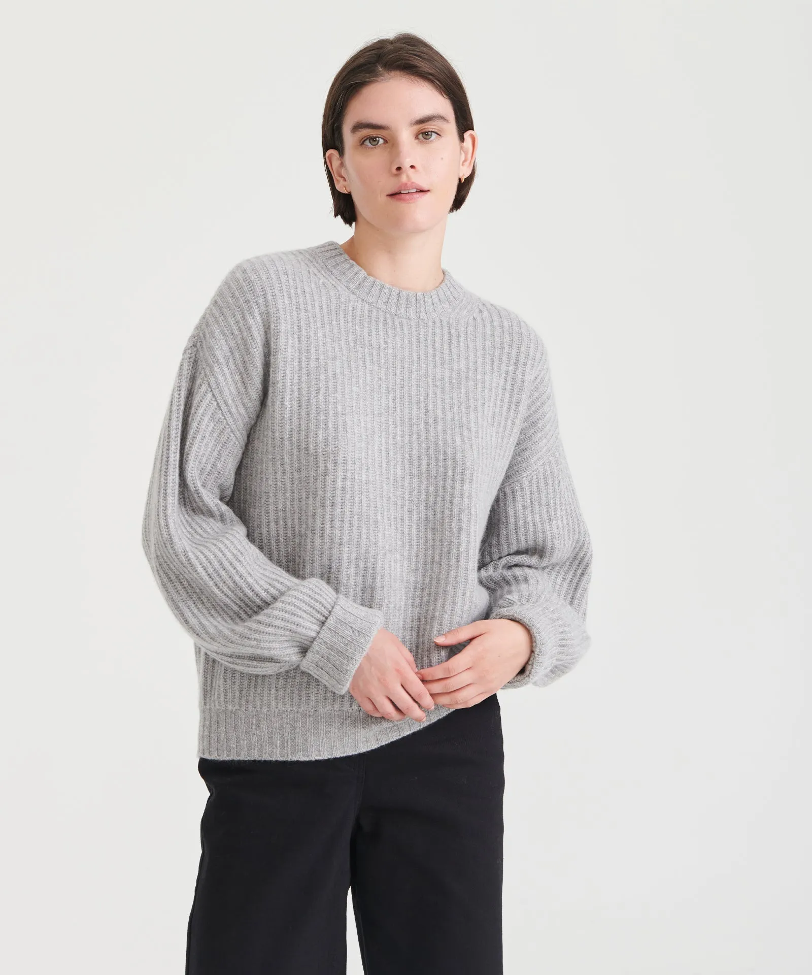 Super Luxe Cashmere Fisherman Sweater