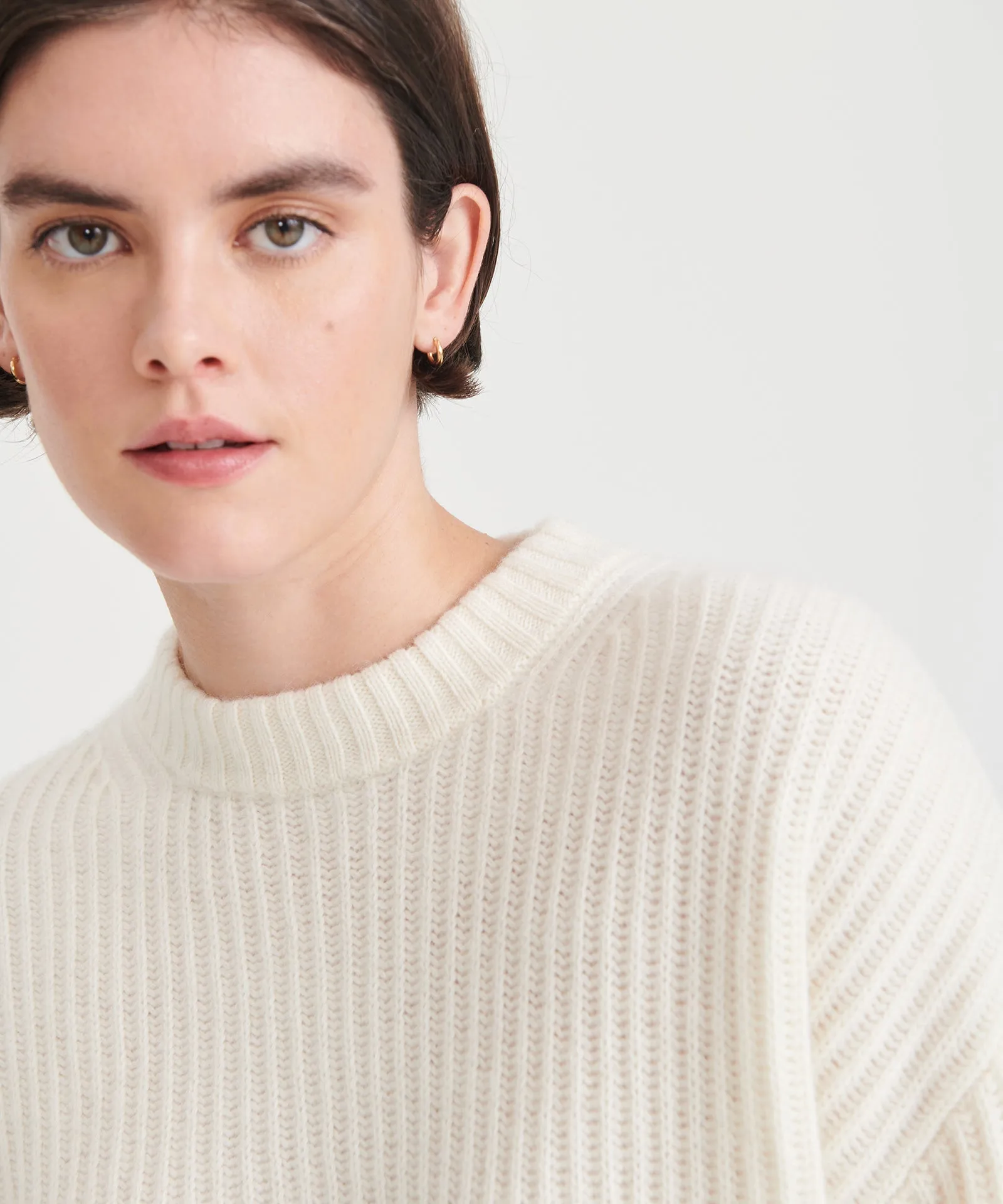 Super Luxe Cashmere Fisherman Sweater