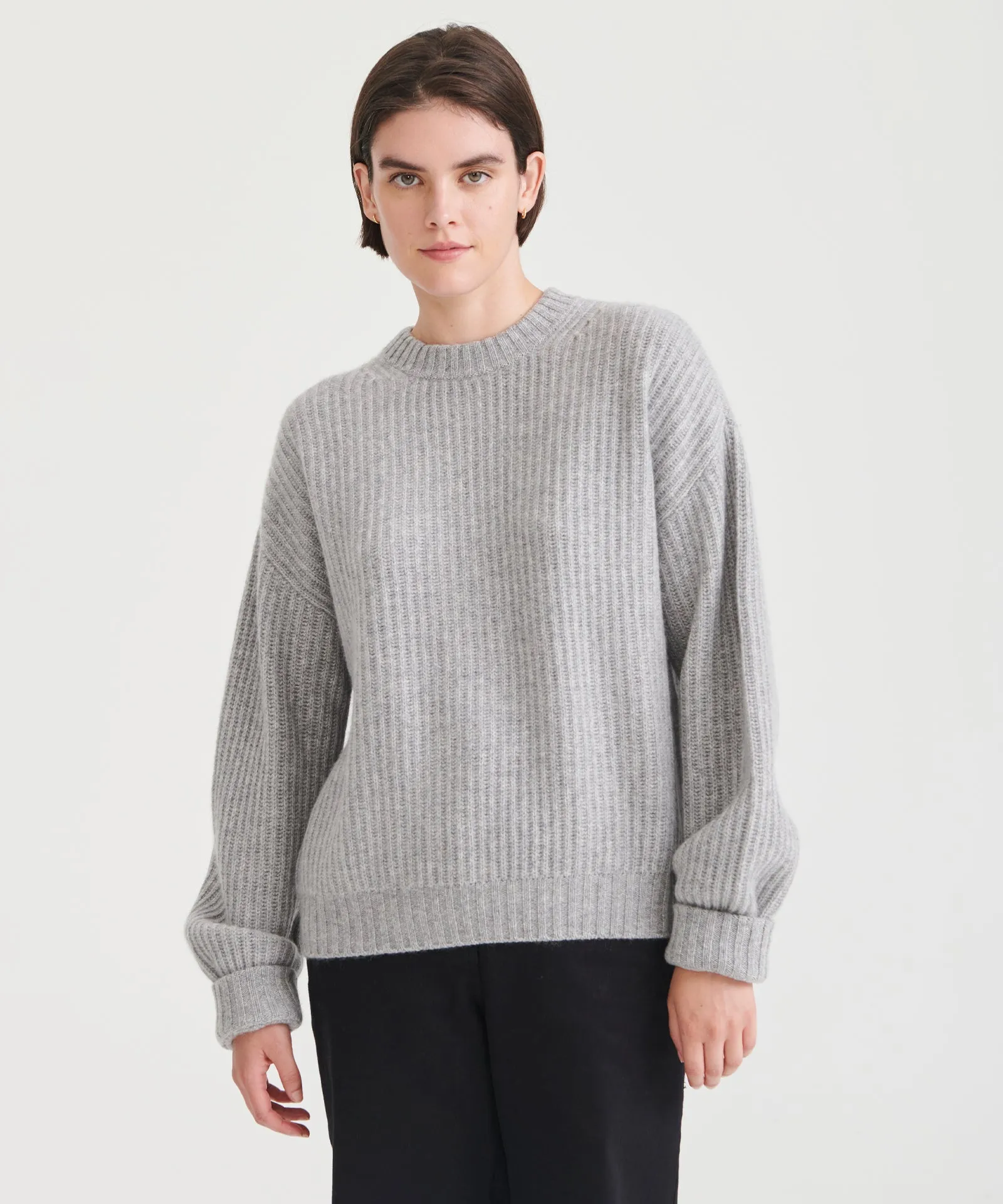 Super Luxe Cashmere Fisherman Sweater