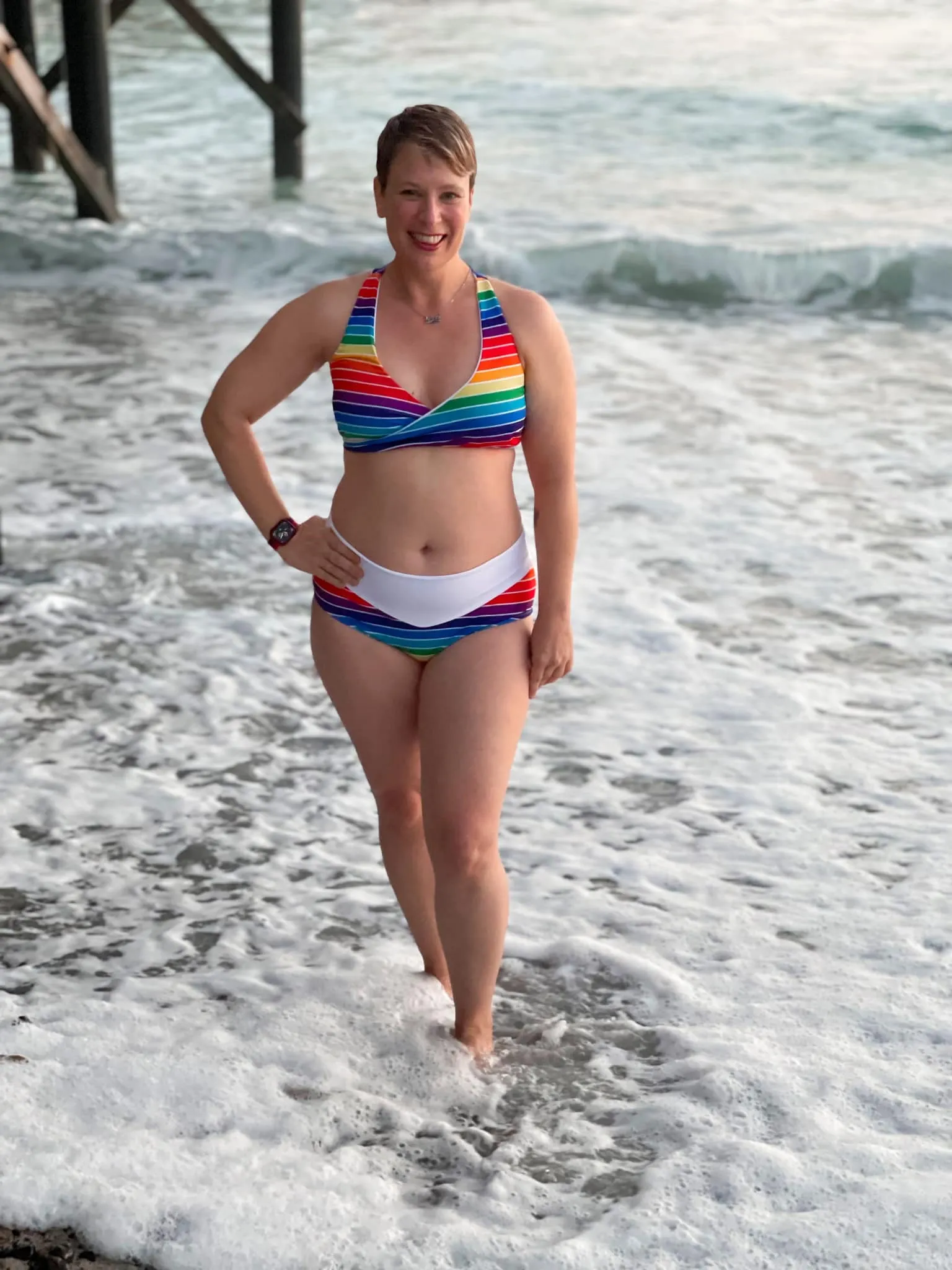 Surfside Wrap Swim Top PDF Sewing Pattern Sizes B-M