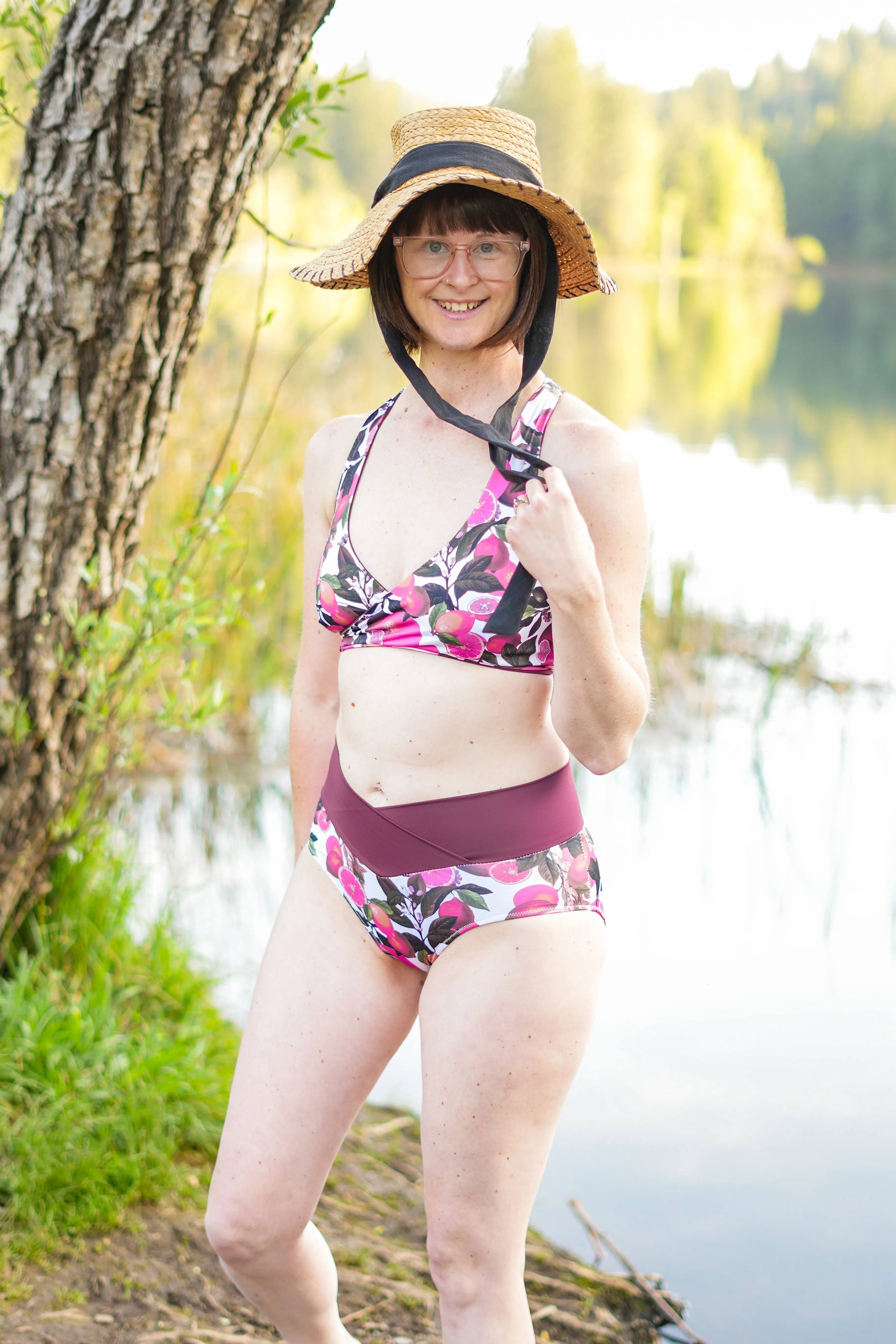 Surfside Wrap Swim Top PDF Sewing Pattern Sizes B-M