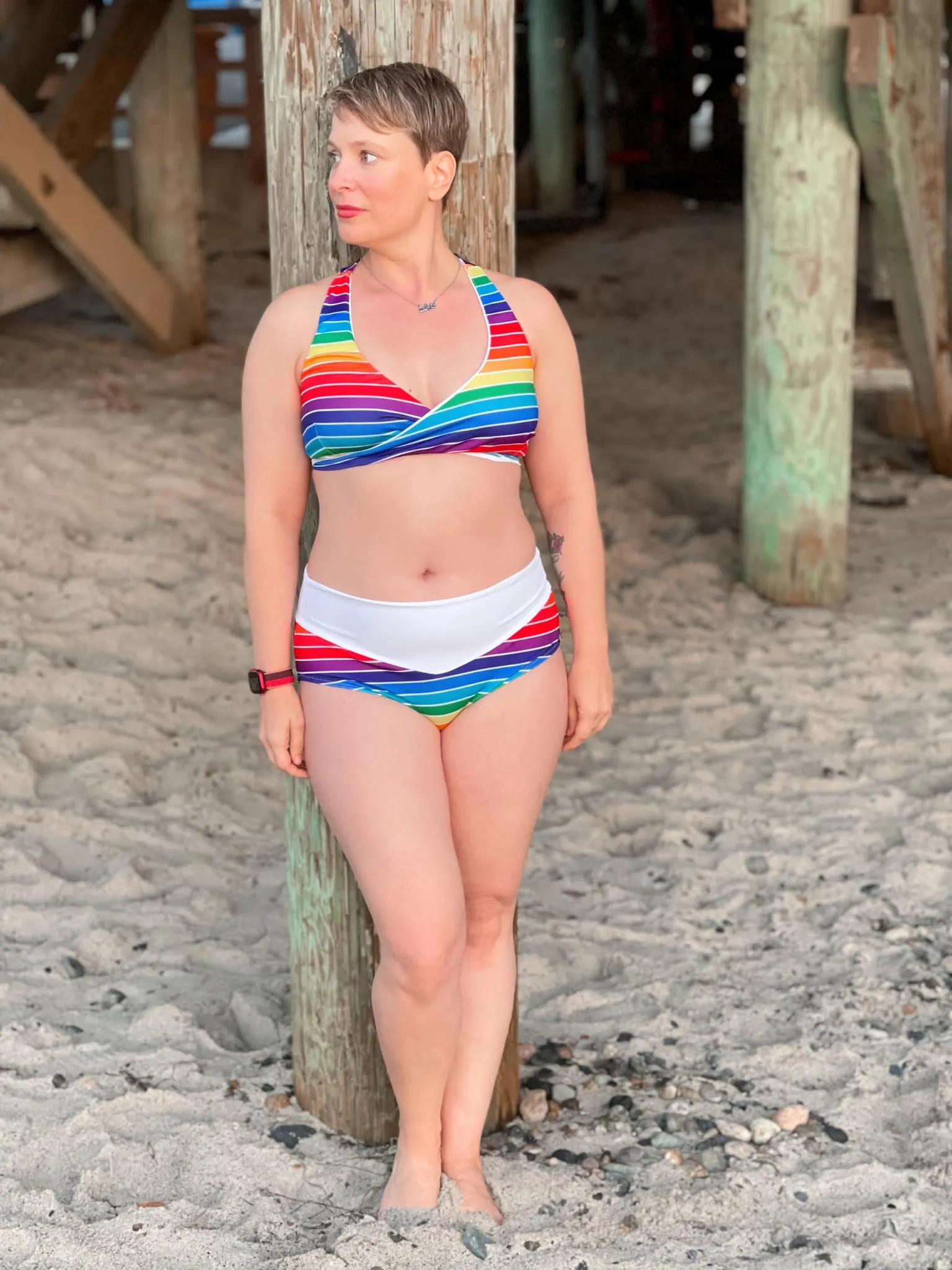 Surfside Wrap Swim Top PDF Sewing Pattern Sizes B-M