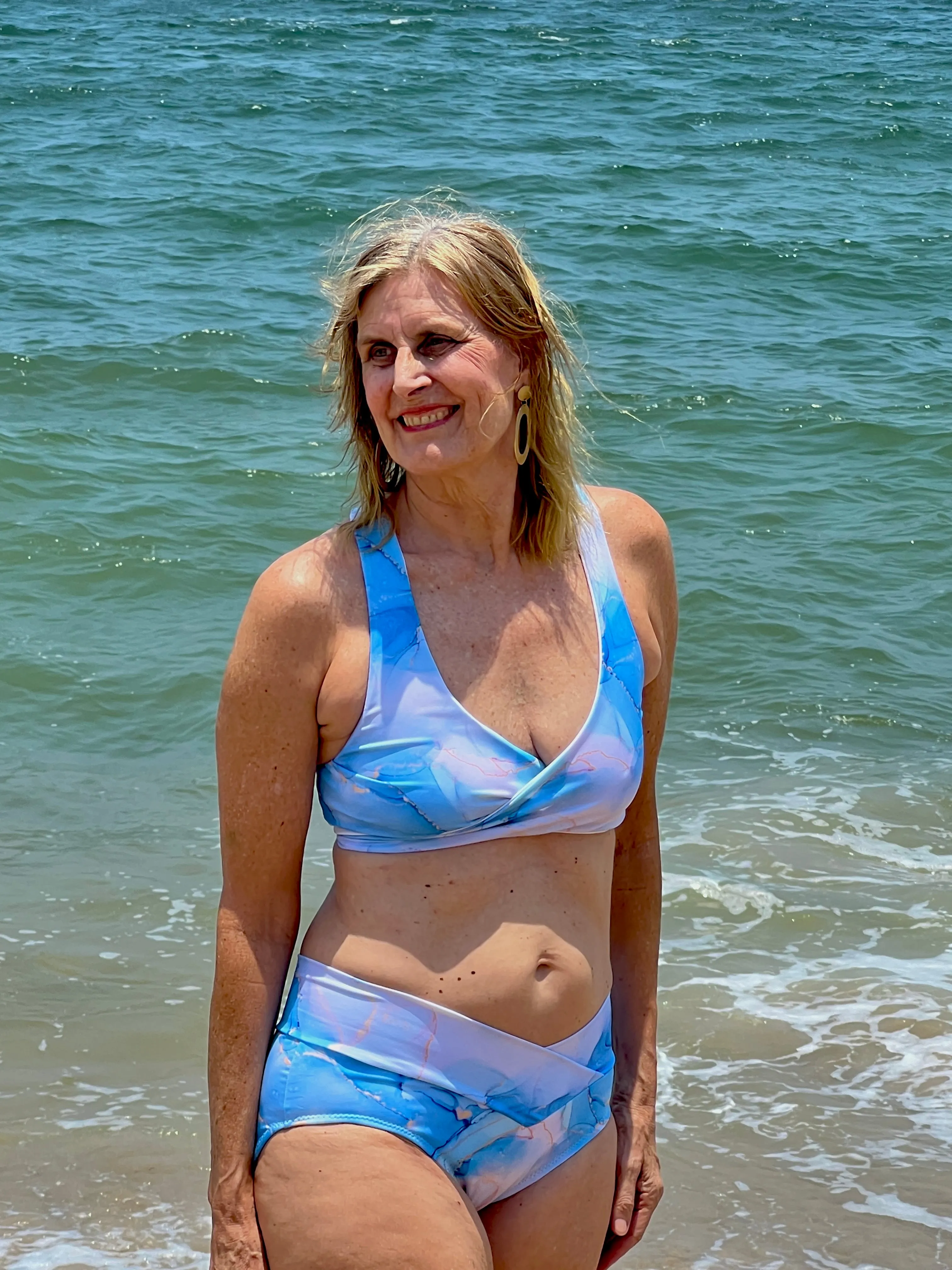 Surfside Wrap Swim Top PDF Sewing Pattern Sizes B-M