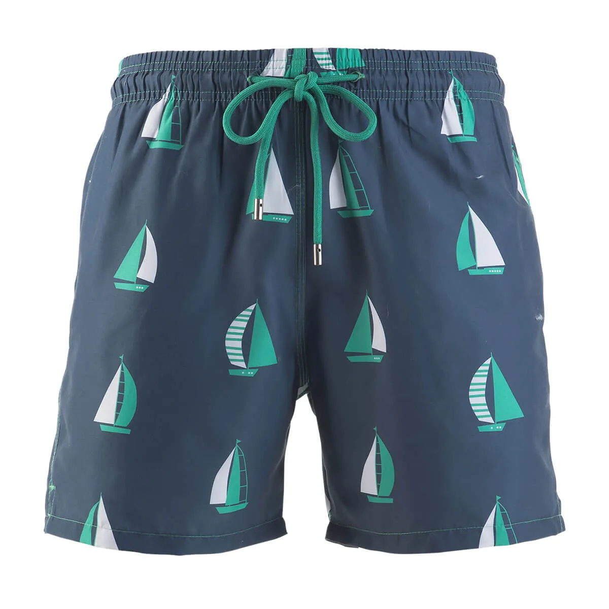 Swim Shorts - Sail Boats | Steel