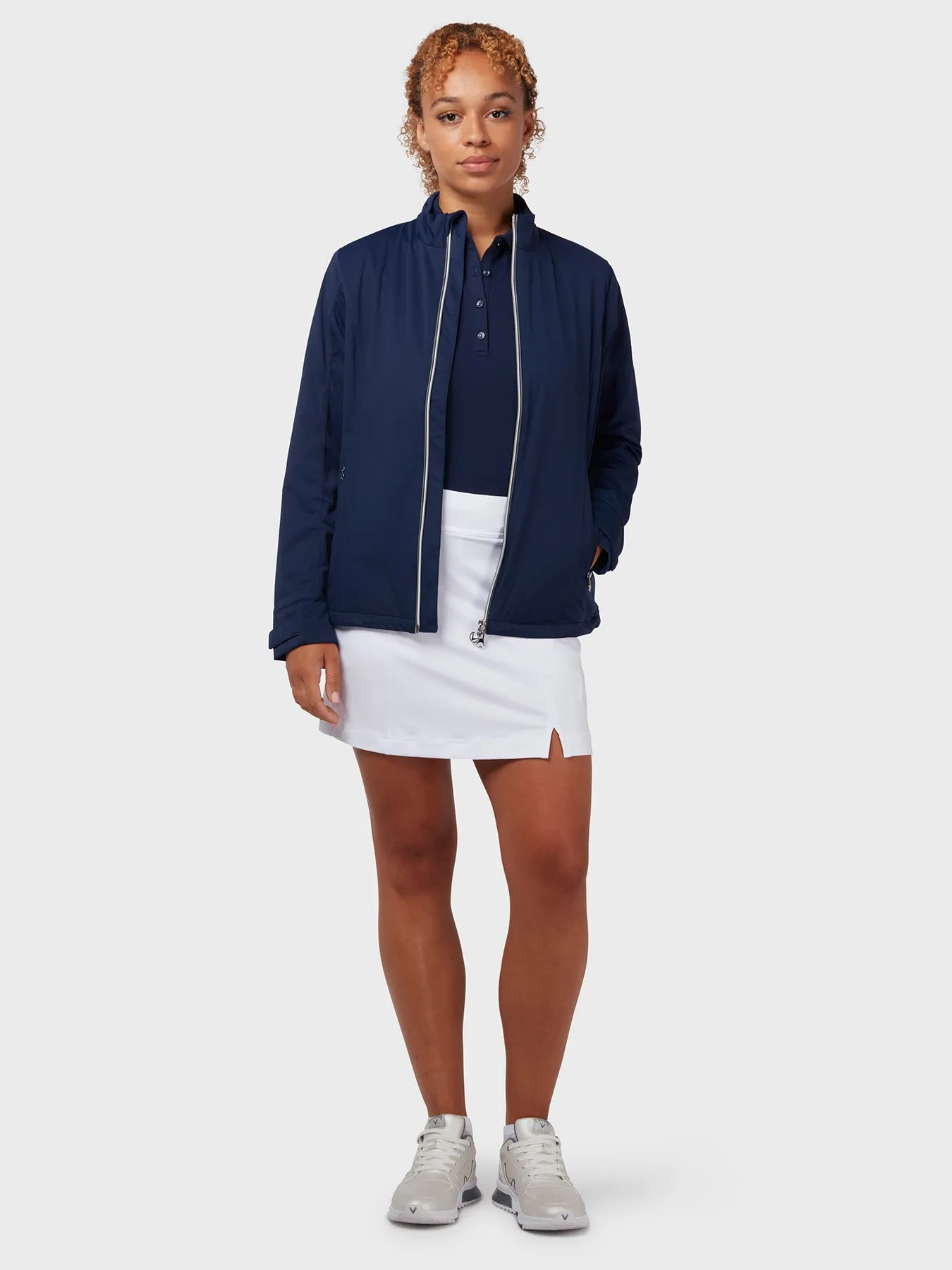 Swing Tech Women's Polo In Peacoat